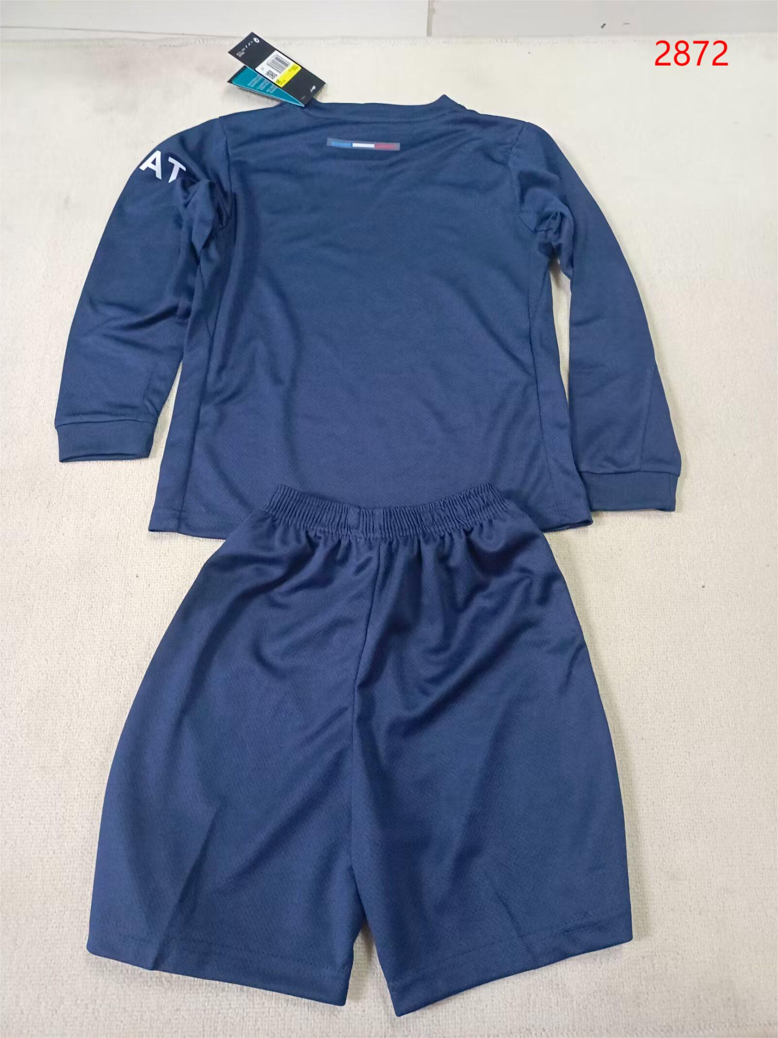 2024/25 Paris home long sleeve jersey-Children's suit