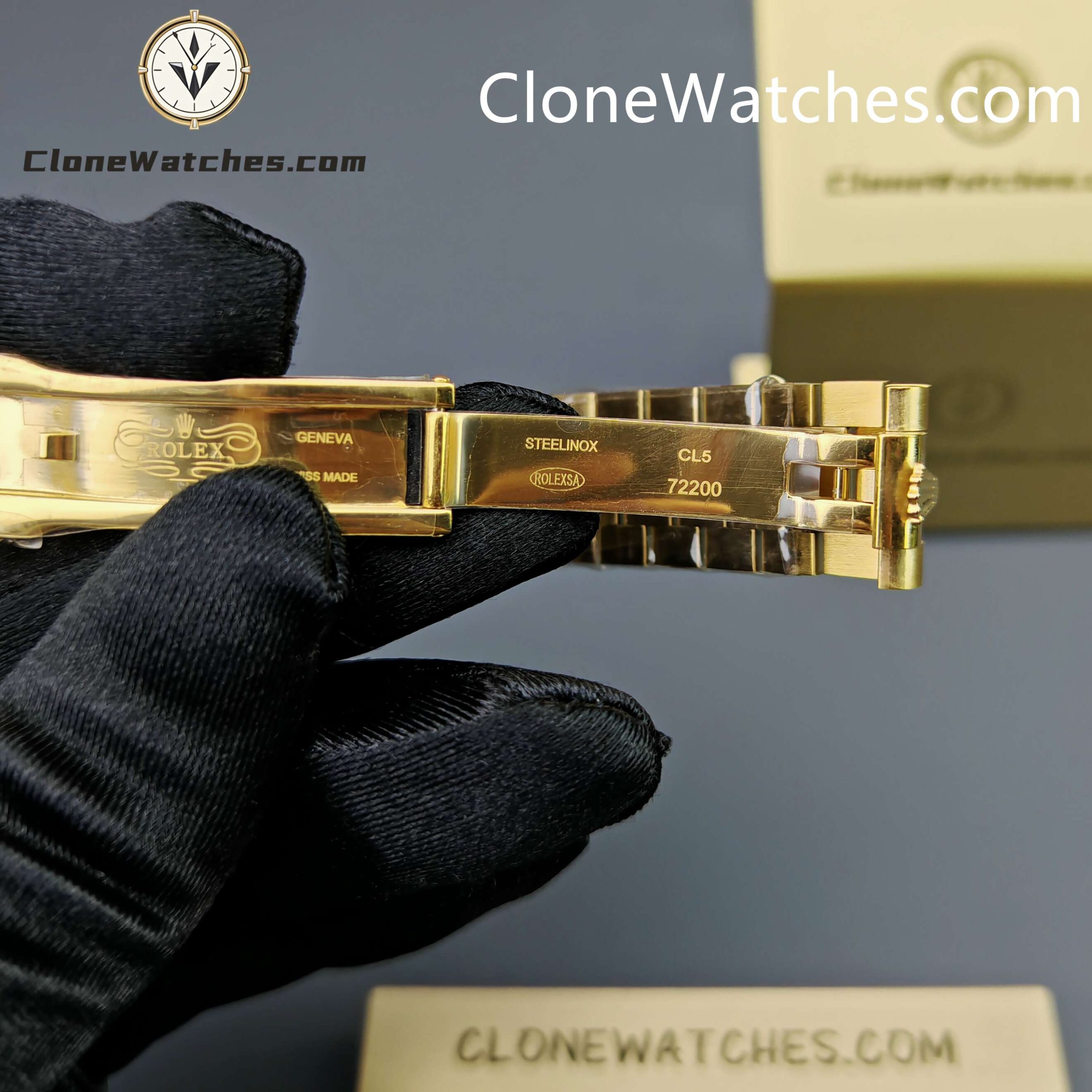 Rolex Super Clone Watches 1:1 Day Date Gold Malachite Dial 36mm 128238