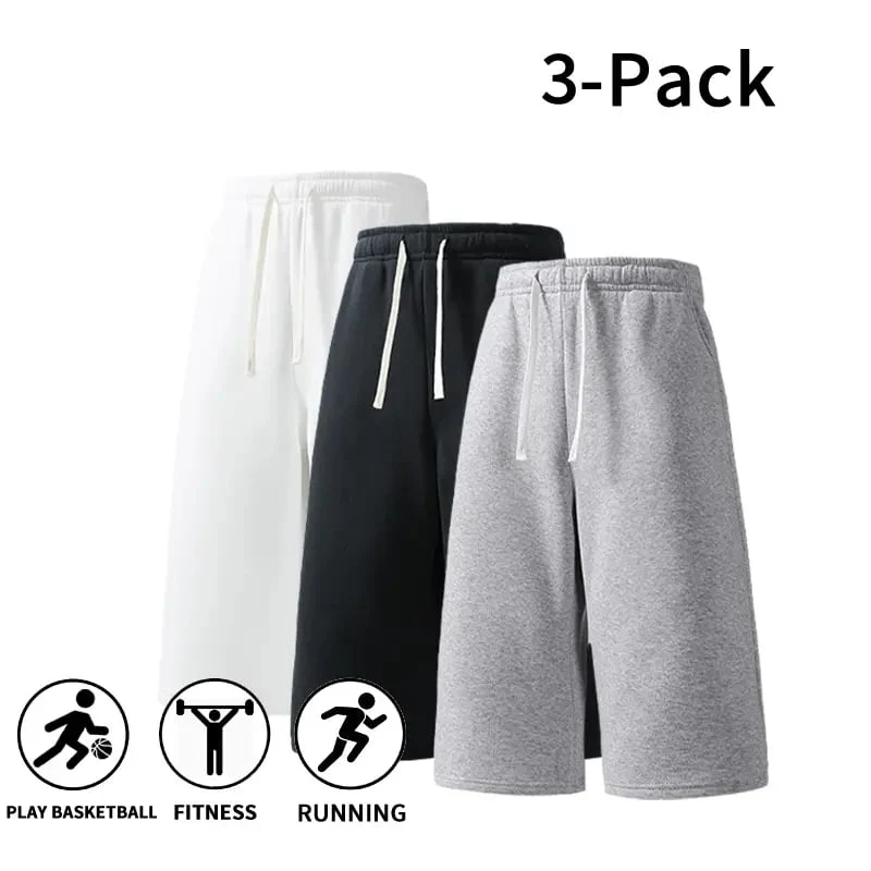 Men’s Athletic Sweat Shorts – Lightweight Drawstring Workout Shorts for Basketball, Running & Gym Training