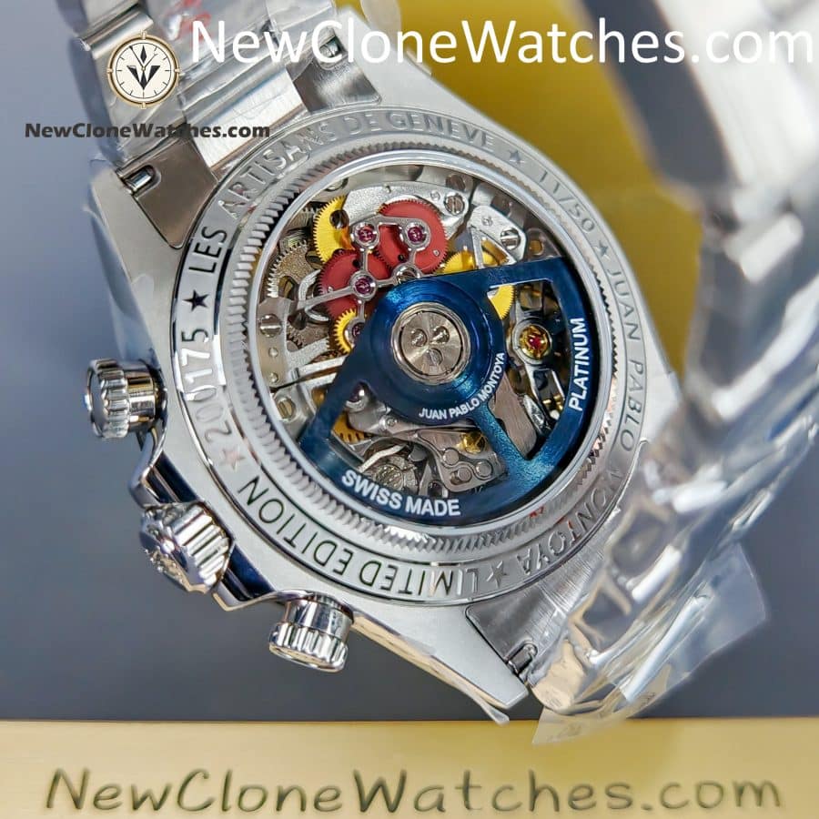 Modified Super Clone Watches 1:1 Sonic Rolex Daytona Skeleton Dial 4130 Movement