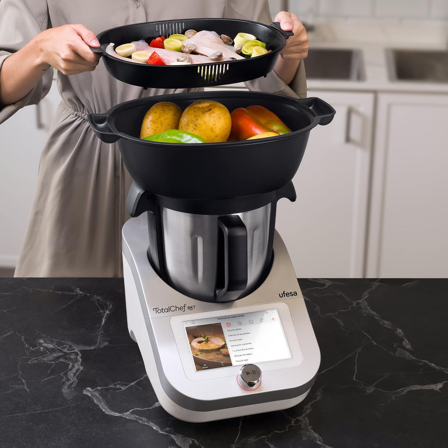Robot cuisine multifonctions 4,5 L WIFI 30 fonctions balance intégrée