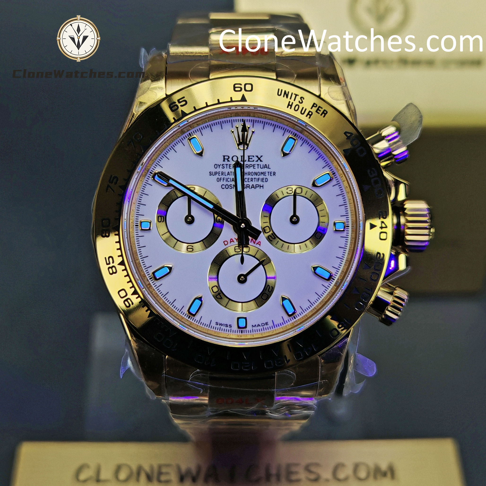 Rolex Super Clone Watches 1:1 Daytona White Dial m116508-0001 4130 Movement