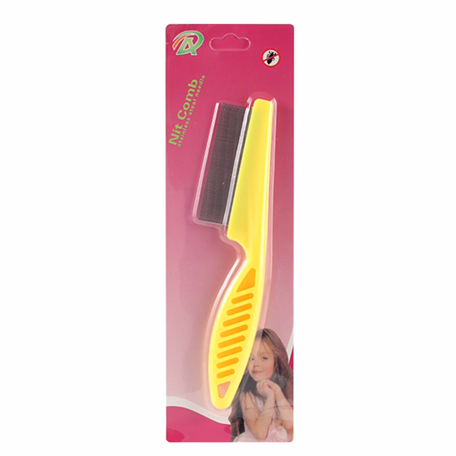 FAMTKT Cardboard Package Pet Comb Flea Comb Dog Cats Stainless Steel Dense Tooth Comb Needle Comb Dog Grooming Supplies Pet Supplies