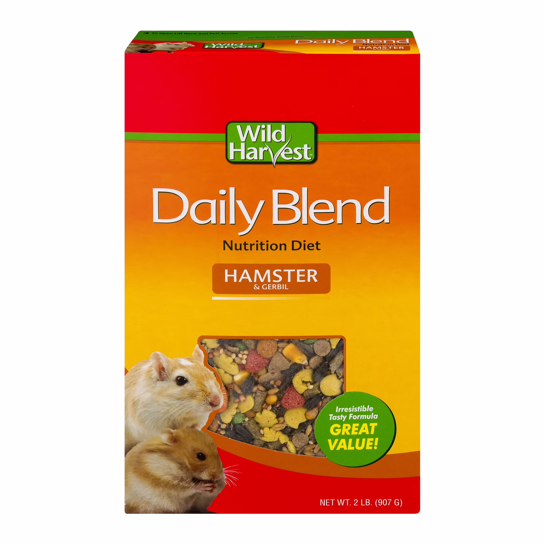 (2 pack) Wild Harvest Daily Blend Nutrition Diet for Hamsters and Gerbils, 32 oz