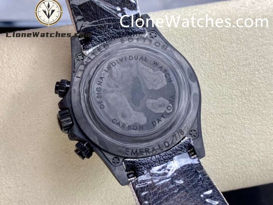 Modified Super Clone Watches 1:1 DiW Rolex Daytona NTPT Carbon “CREAM 41mm”