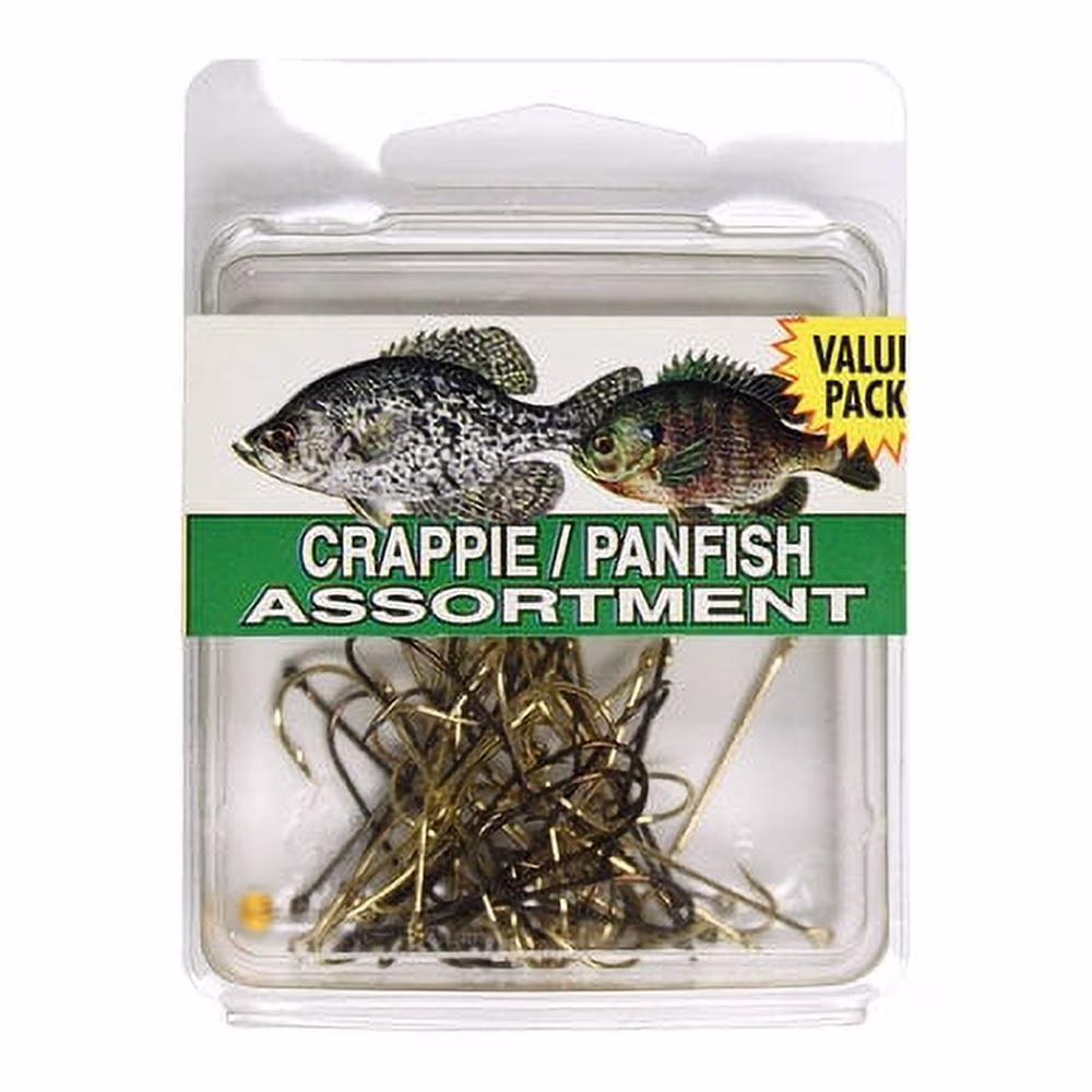 Eagle Claw SPCRPW Crappie Hook Assortment Clam, 46 Piece