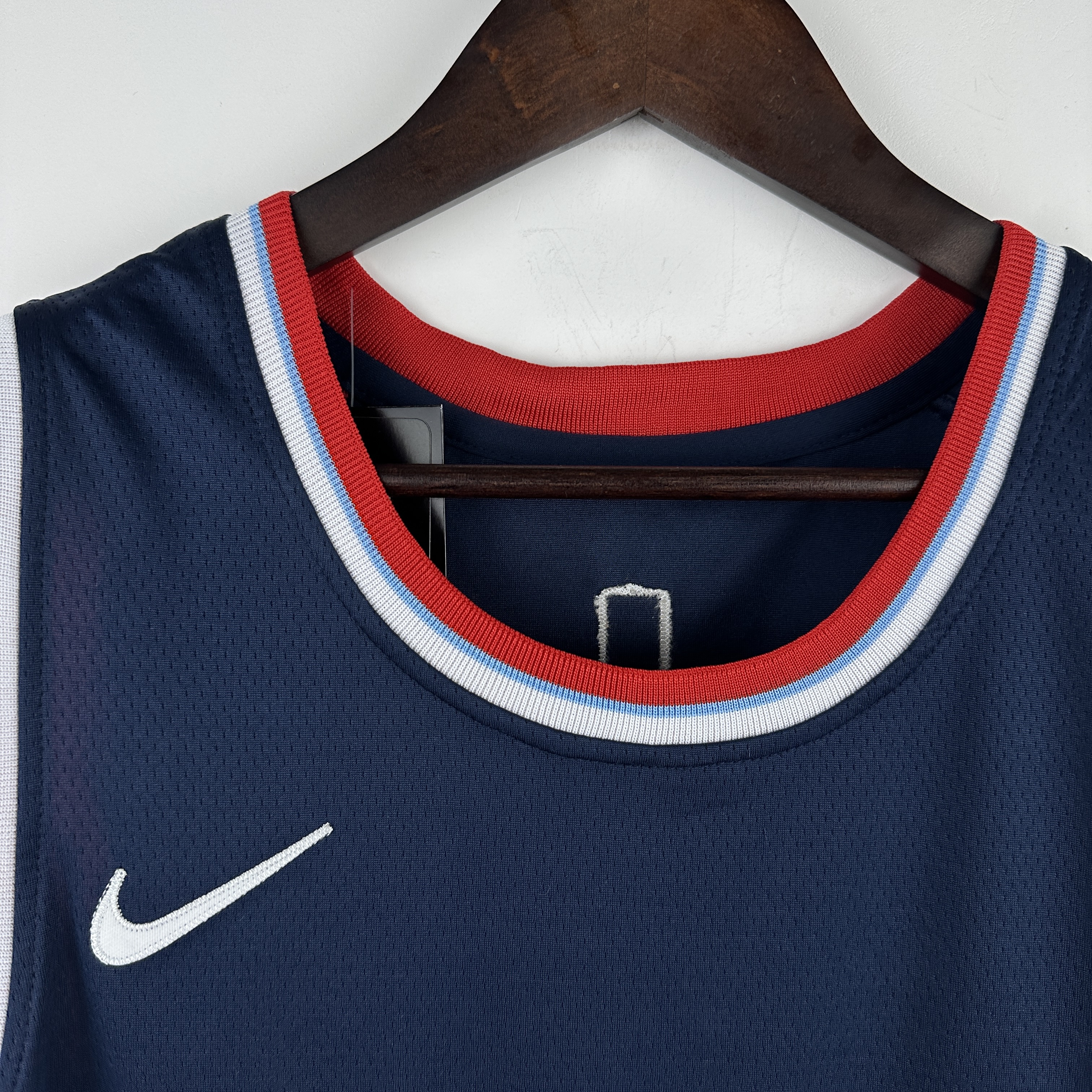 Embroidery 25th season Clippers Navy Blue No. 1 Harden