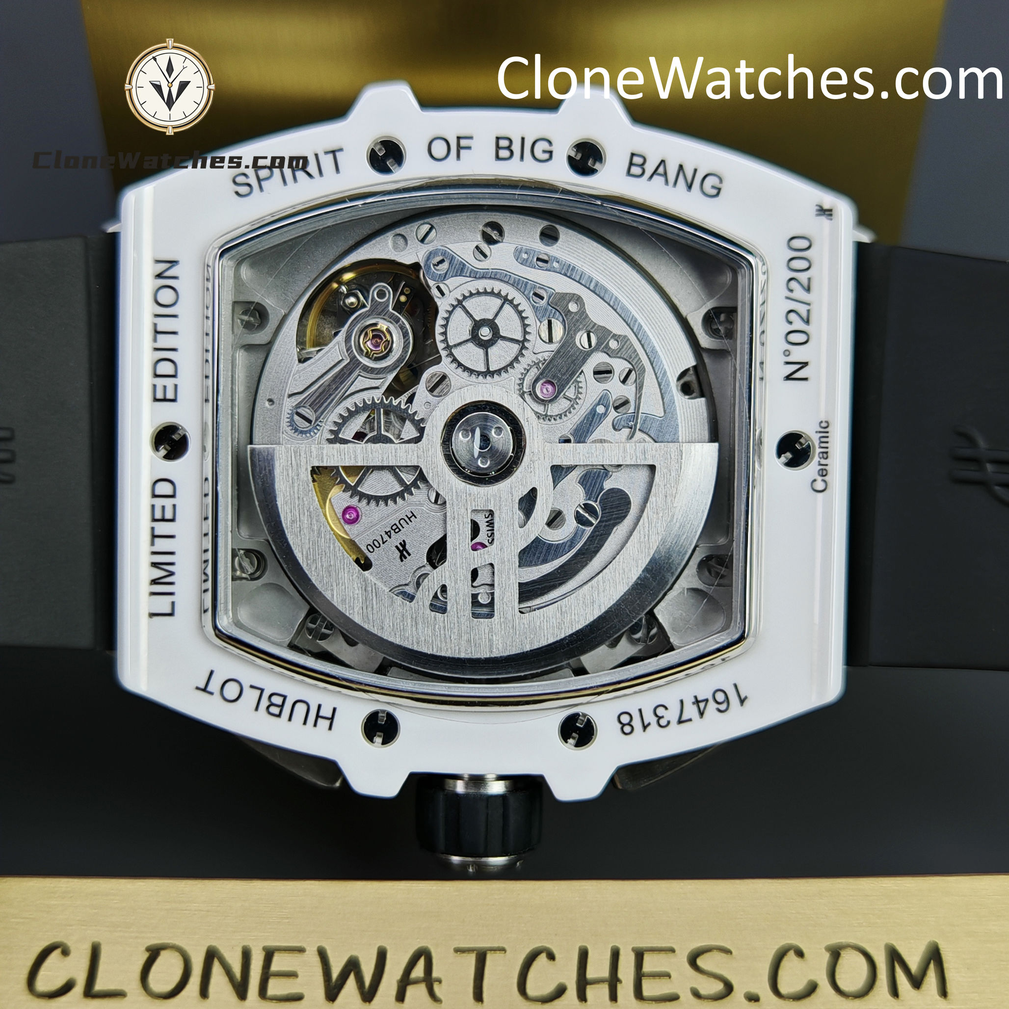 Hublot Super Clone Watches 1:1 Spirit of Big Bang White Ceramic 642.HX.0170.RX