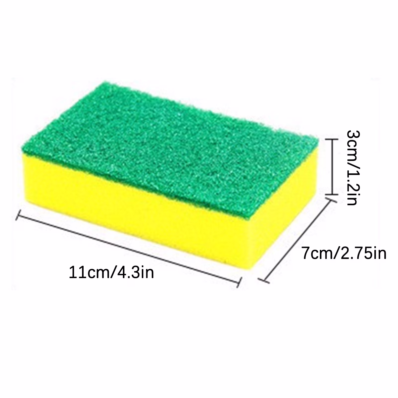 OAVQHLG3B 10 Pcs Dish Washing Sponge Kitchen Cleaning Scrub pad Pack Household Bathroom Use dust Car Wash Non Scratch Scouring Dishwasher Sink Dishwashing Soft Mesh Net Pot Scrubbers