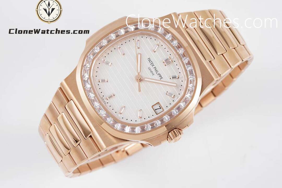 Patek Philippe Super Clone Watches 1:1 Nautilus 5711 Roles Gold Diamond Ladies Watch