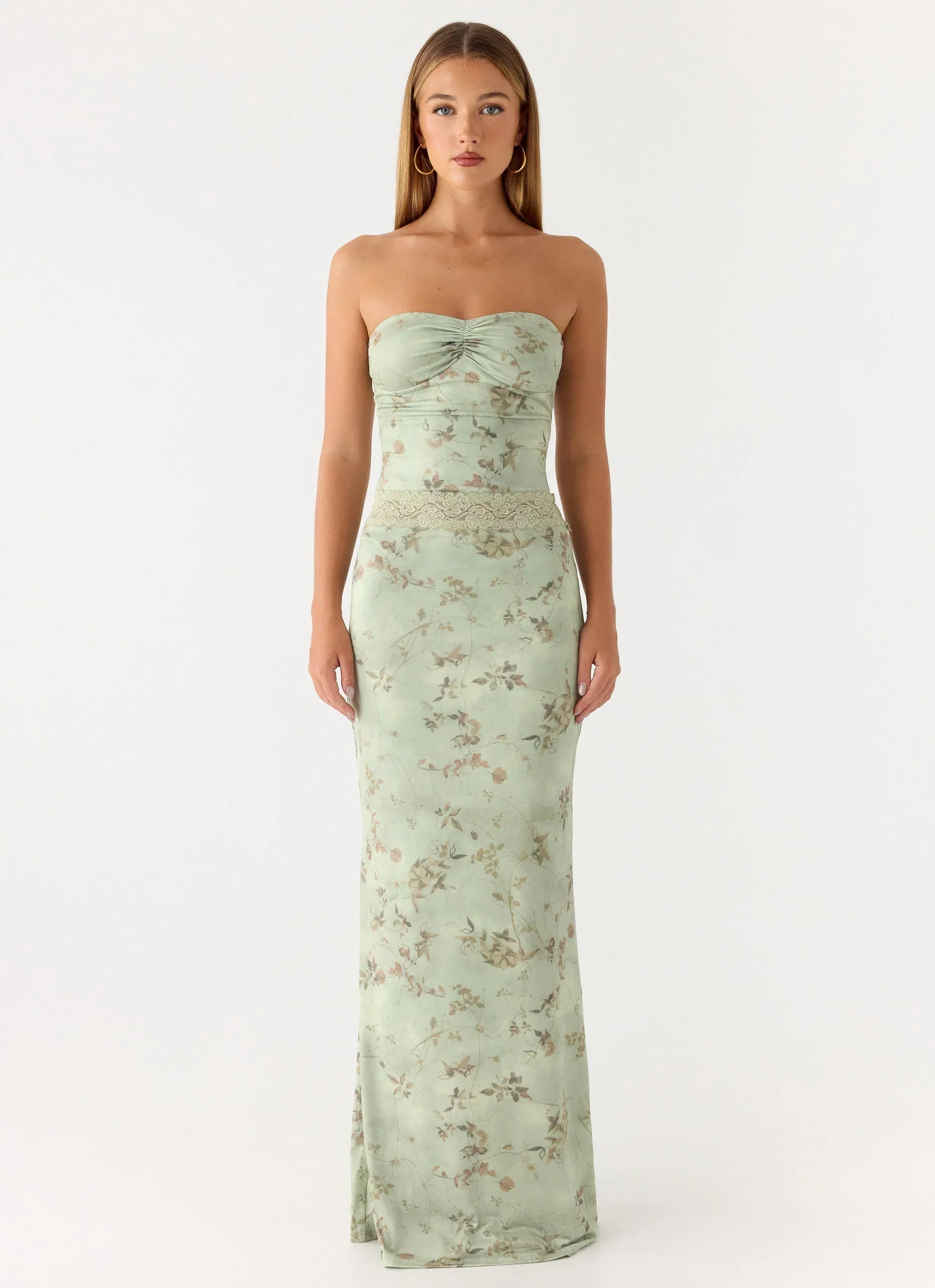 Come Through Maxi Dress - Wispy Fern