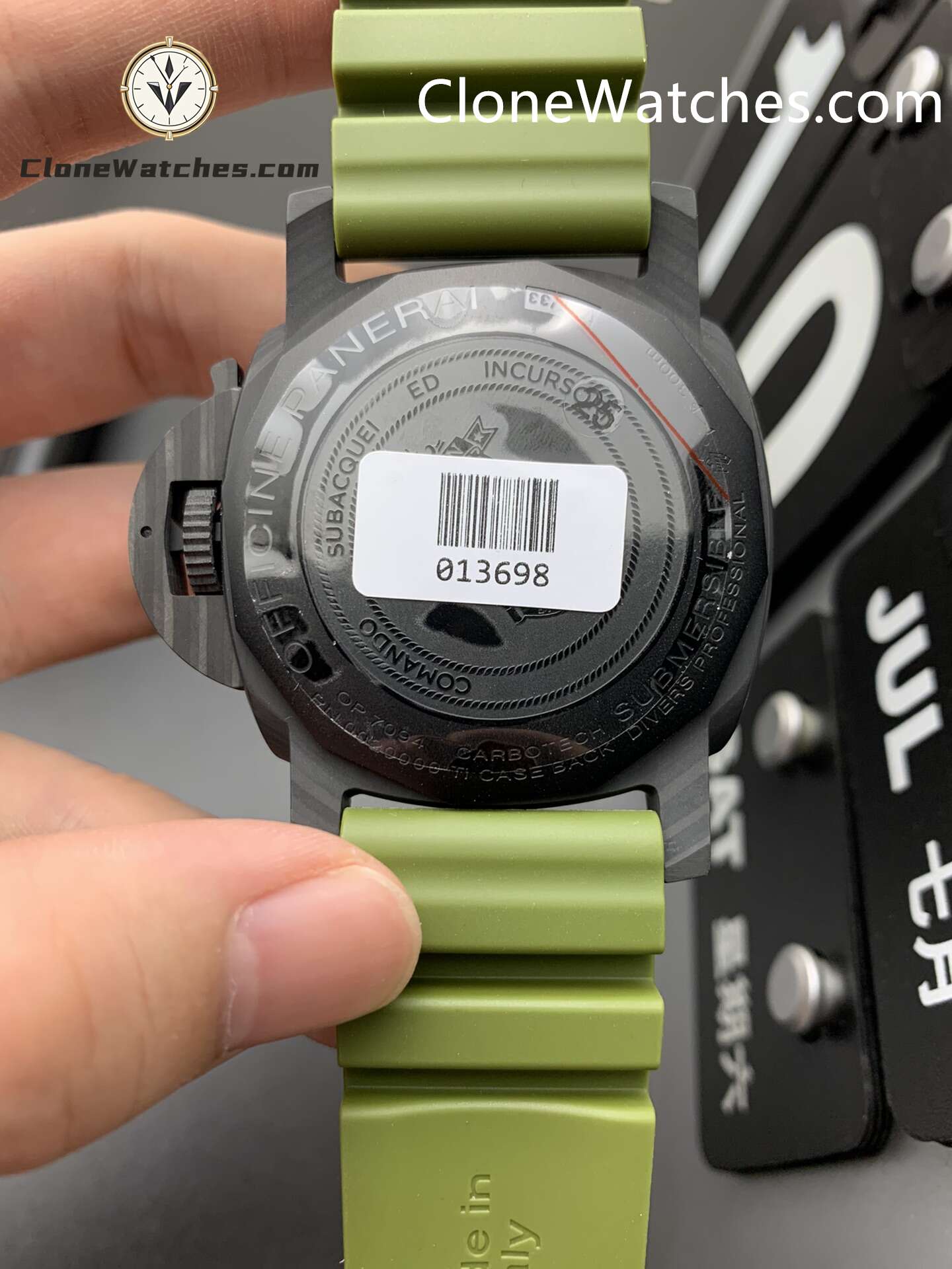 Panerai Super Clone Watches 1:1 Submersible Marina Militare Carbotech PAM00961