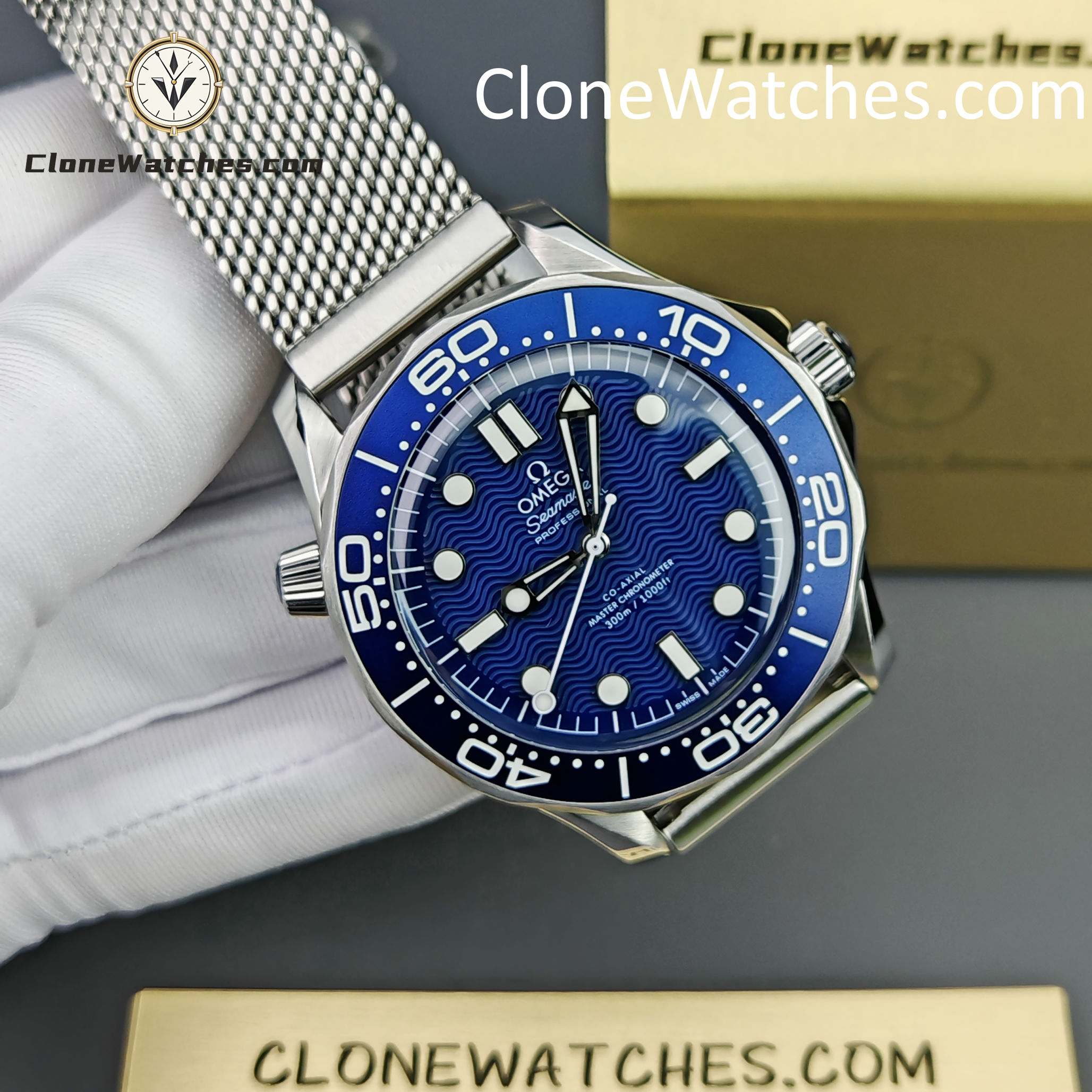 OMEGA Super Clone Watches 1:1 Seamaster Diver 300M James Bond 60th anniversary 210.30.42.20.03.002 42mm