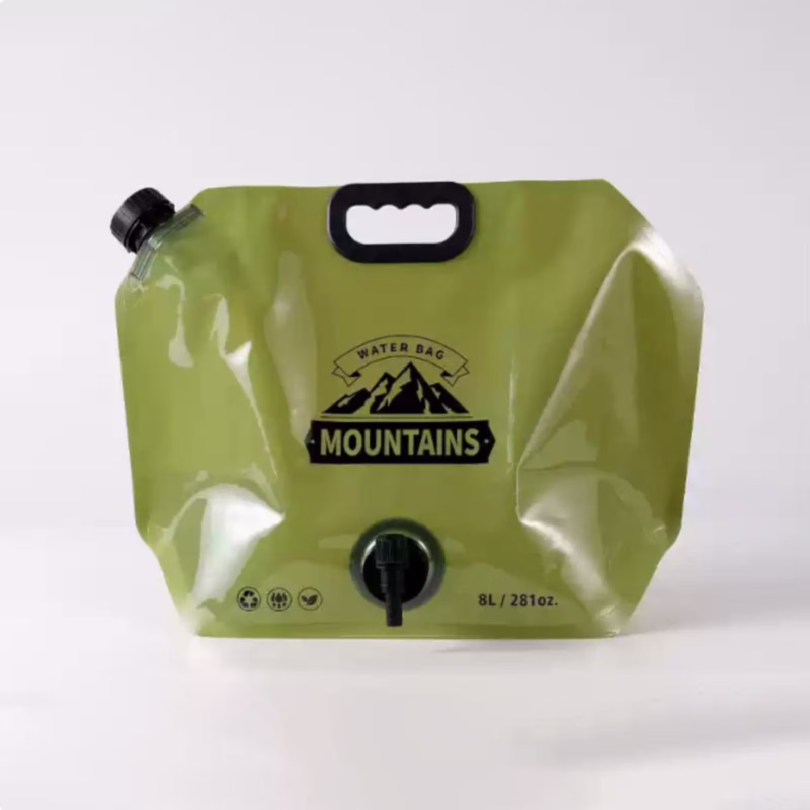 Collapsible Water Storage Bag - BPA Free Portable Jug with Spigot for Camping, Emergency Kit & Outdoor Activities, Leakproof Foldable Water Container Clearance