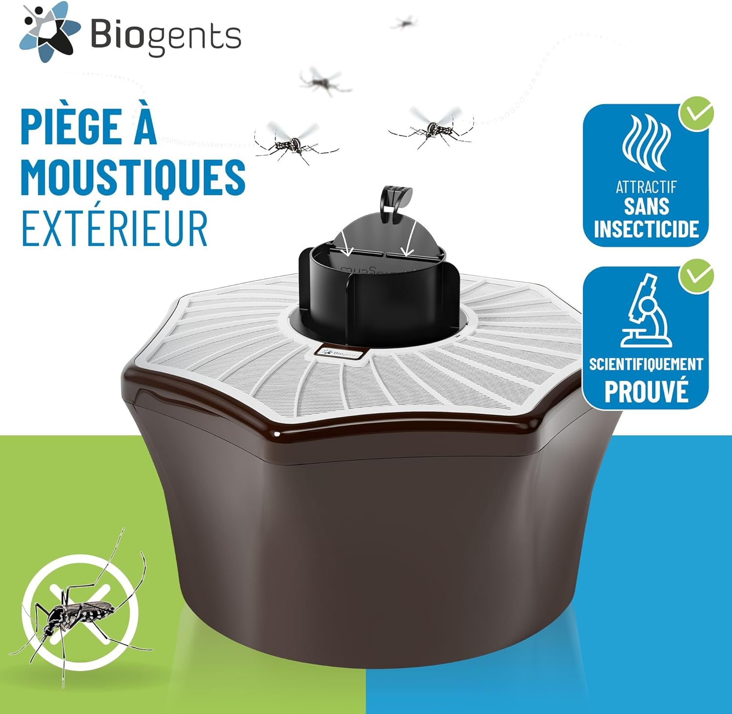 Piège extérieur anti moustiques avec recharge 6 mois
