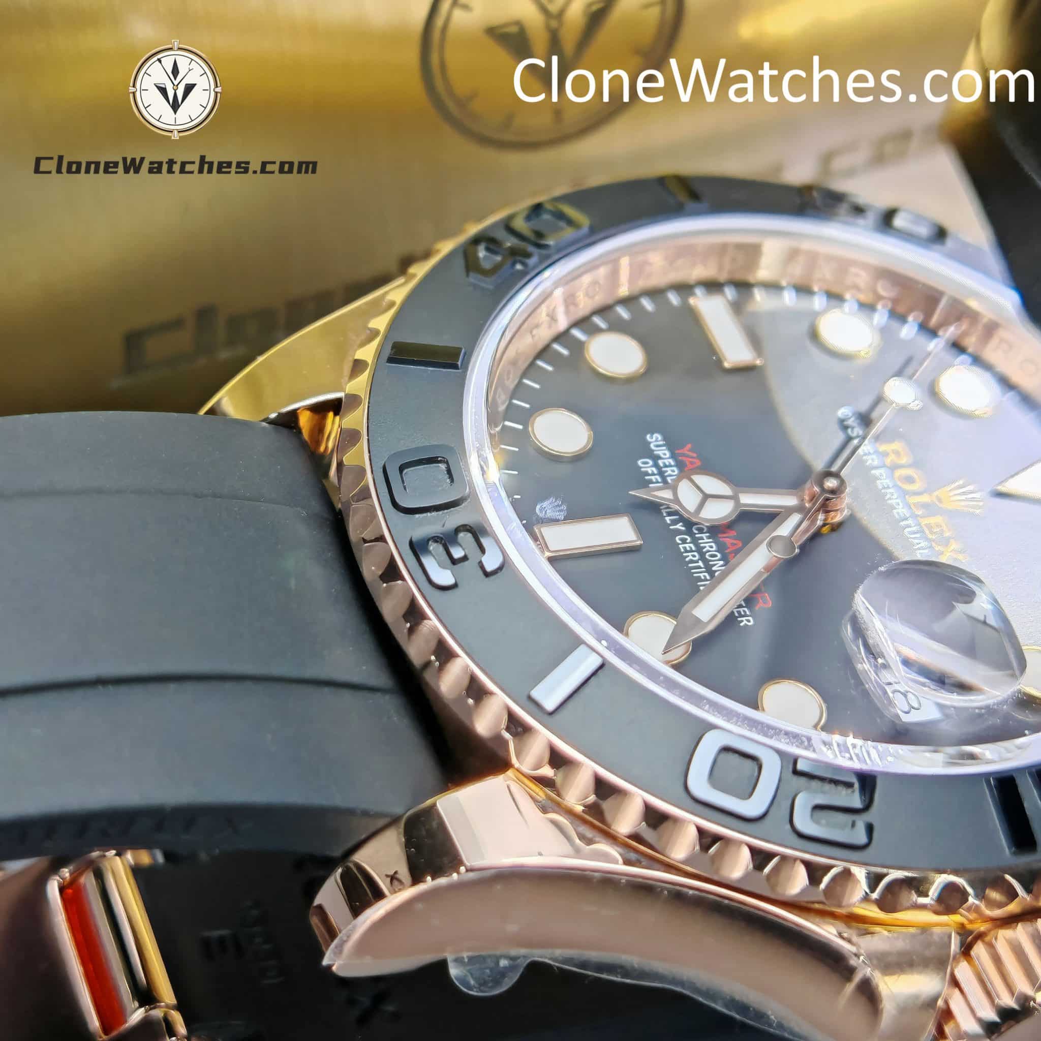 Rolex Super Clone Watches 1:1 Yacht Master 18k Rose Gold m126655-0002 3235 Movement