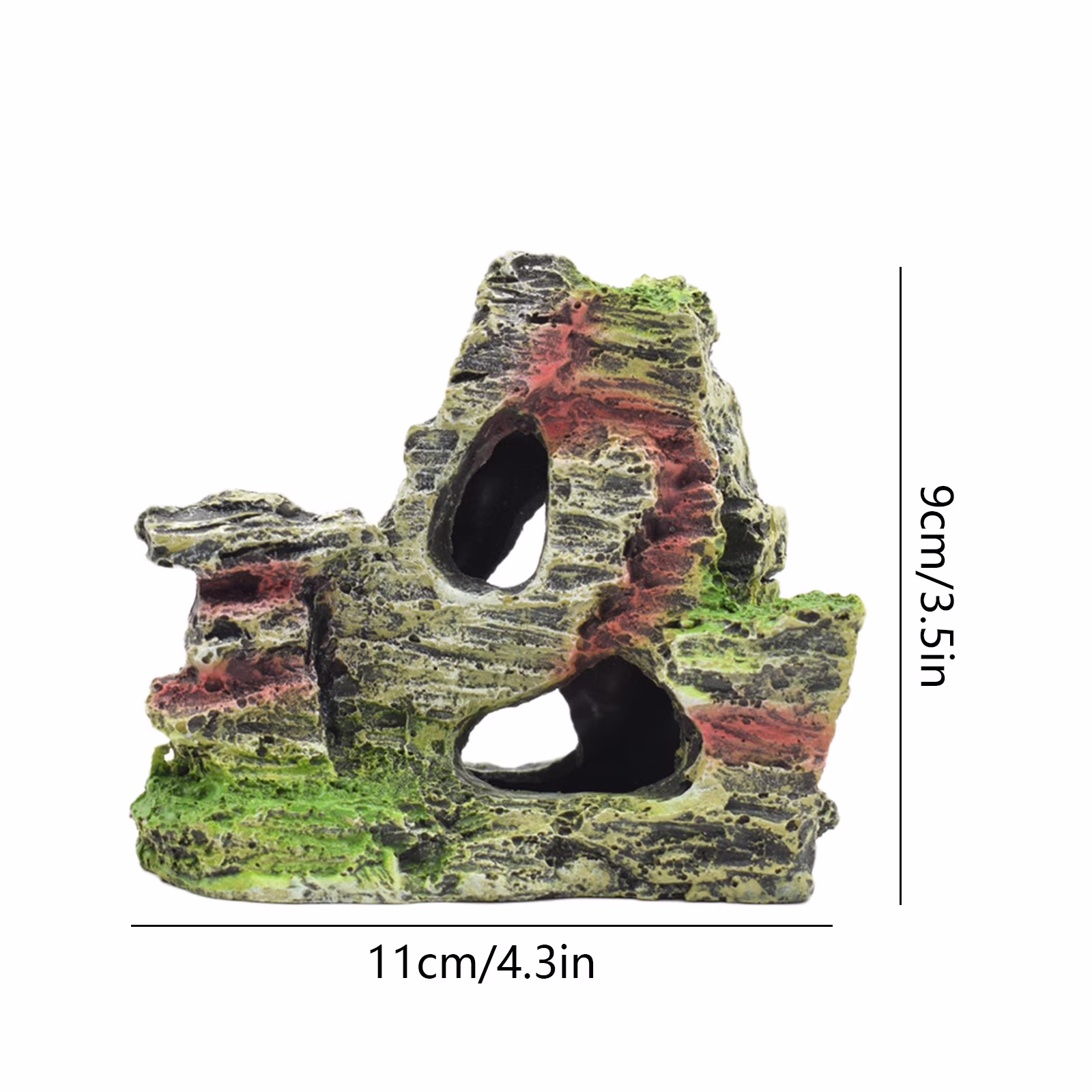 EUDIDV Home Decor Items Mountain View Decor Rockery Landscapes Rocks Hiding Cave Tree Aquarium Ornament Fish Tank Decoration Decorative Accessories