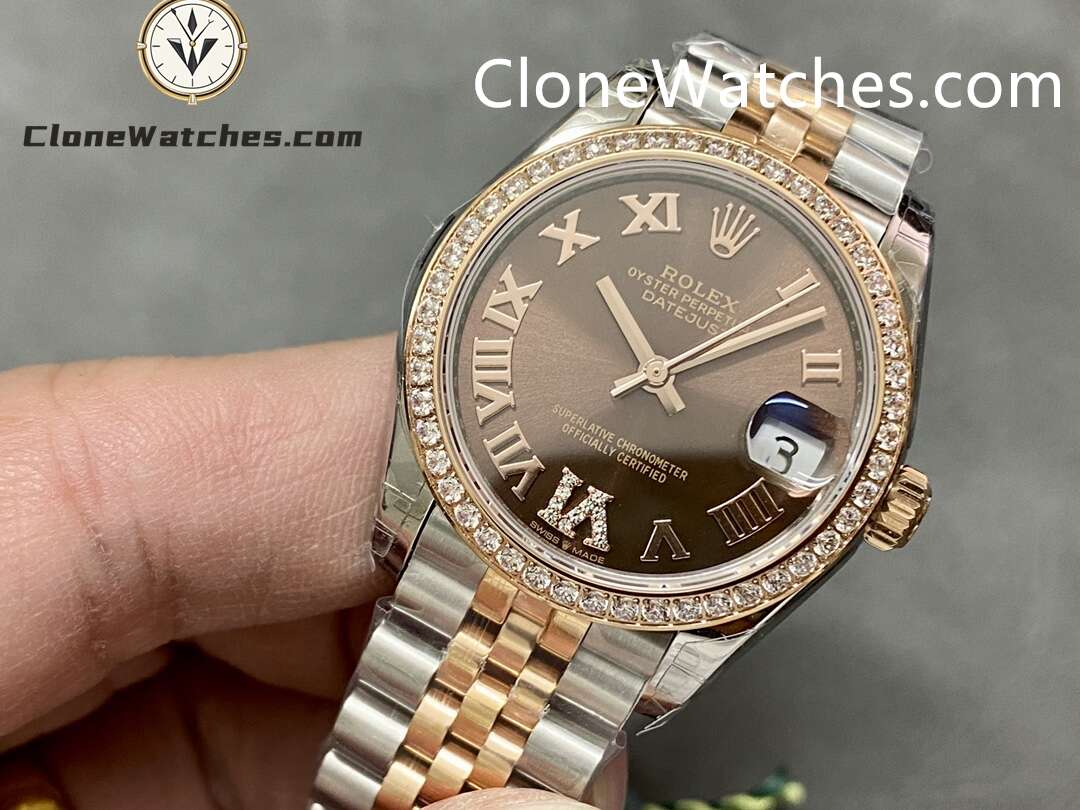 Rolex Super Clone Watches 1:1 DateJust m278381rbr-0006 Jubilee 31MM 2236 Movement