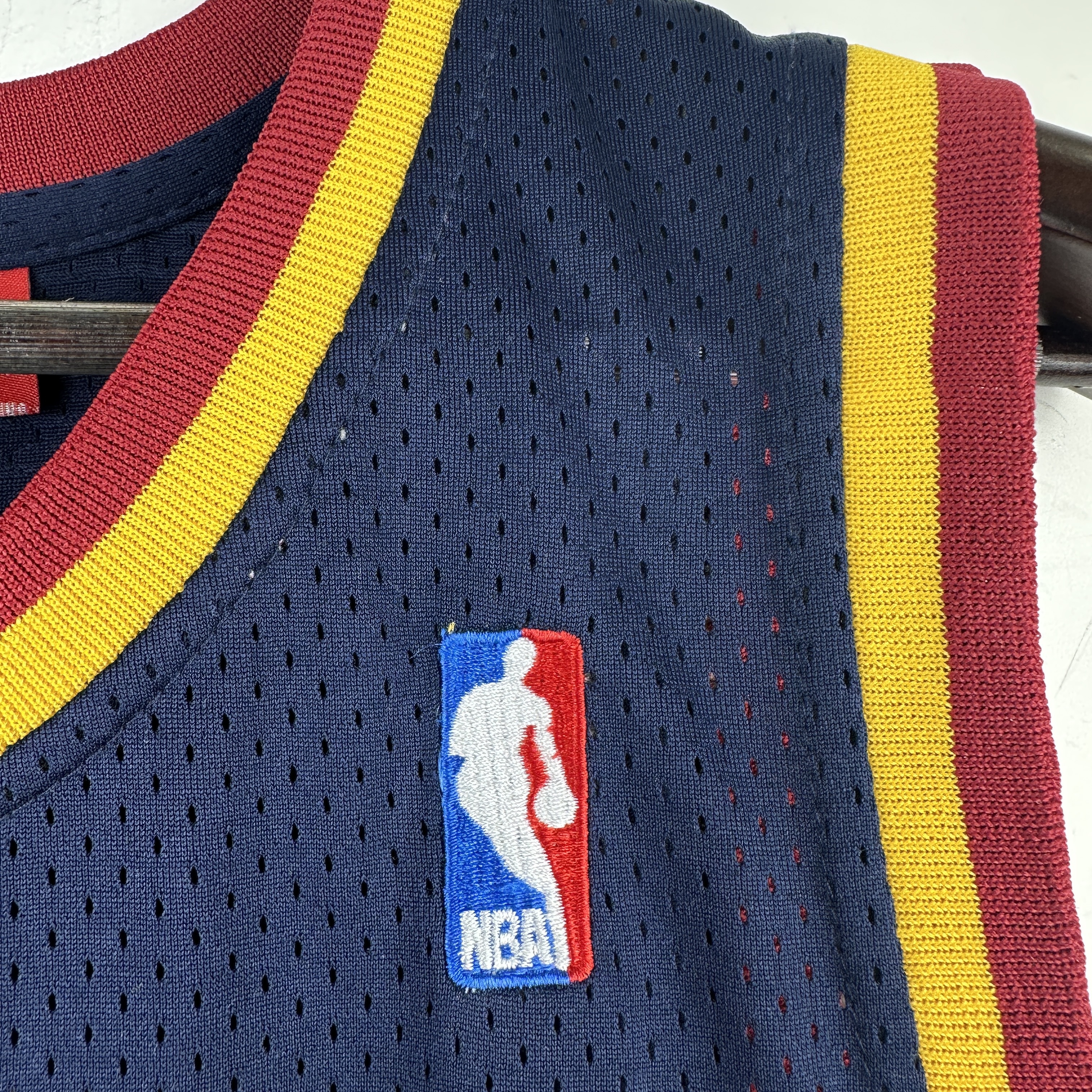 Embroidered MN Retro Jersey Cavaliers CAVS Navy Blue No. 2 Irving