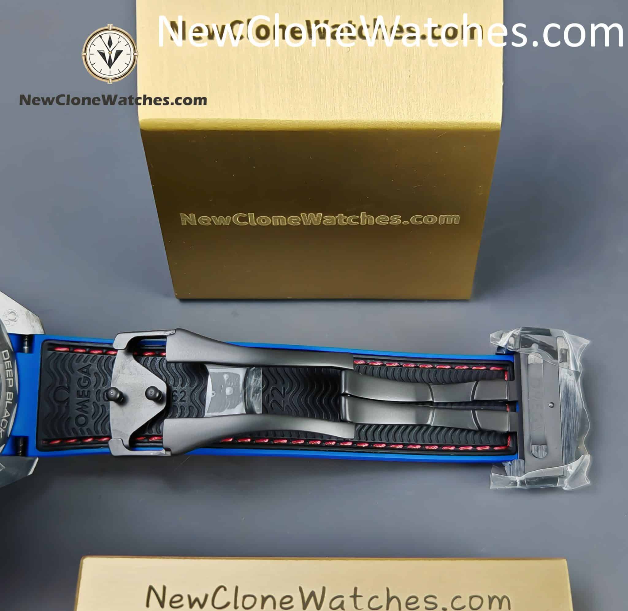 OMEGA Super Clone Watches 1:1 Seamaster Planet Ocean 600M ��ETNZ�� Deep Black 215.92.46.22.01.004 45.5MM