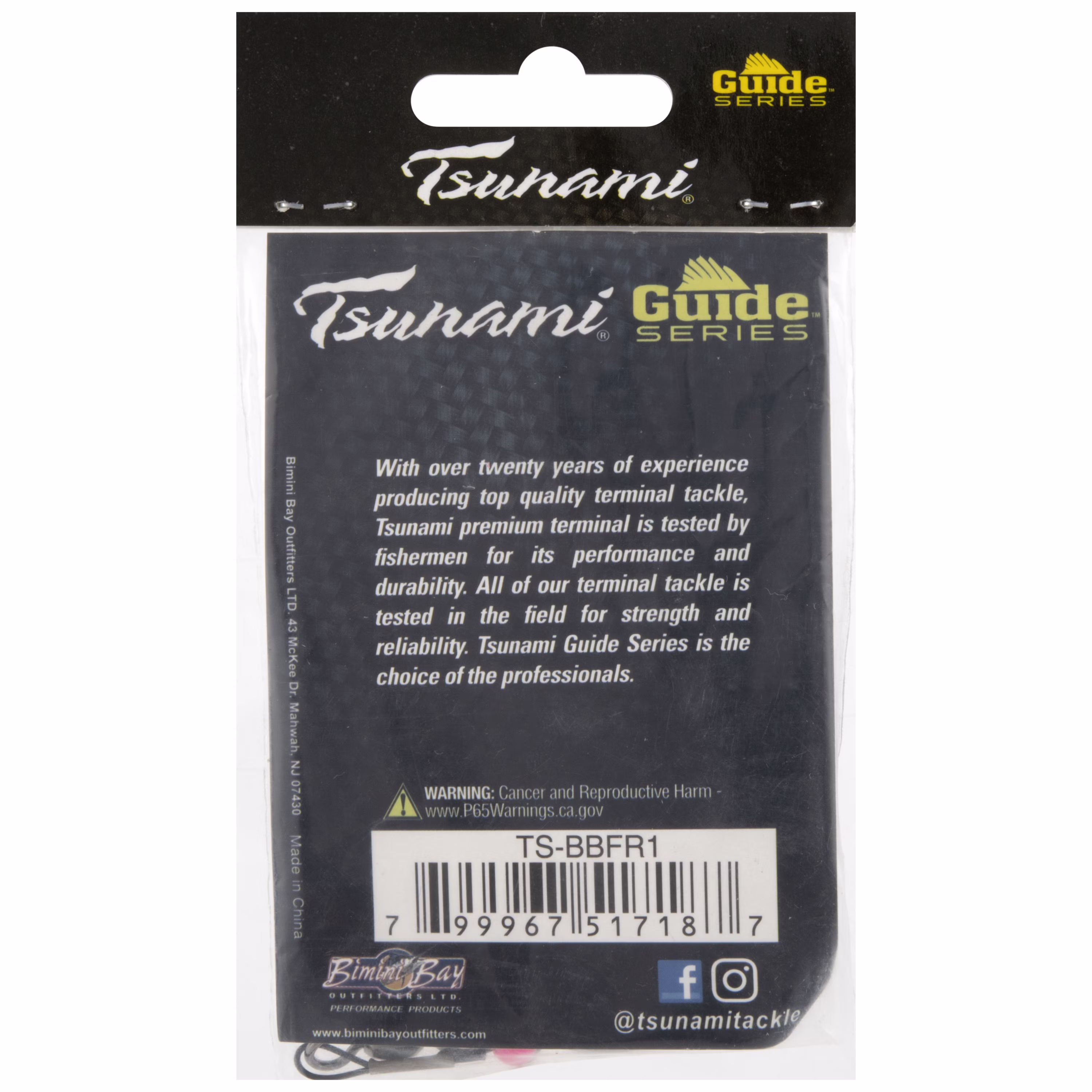 Tsunami Black Wire Egg Sinker Fishing Rig 1 oz. – 2 Pack
