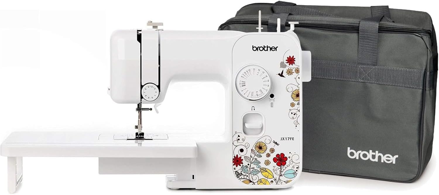 Machine à coudre débutant 17 points avec table extension et sac