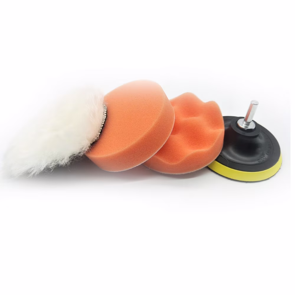 Teissuly Car Polisher Pad Buffer Gross Polish Polishing Kit Set Drill Adapter