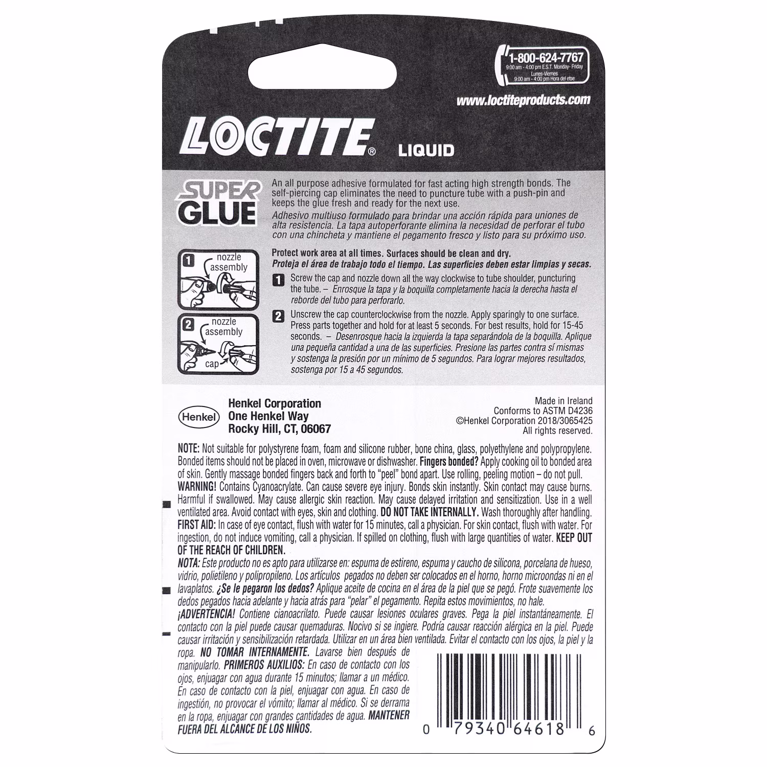 Loctite Super Glue Liquid Tube, 1 Pack of 2 Tubes, Clear 0.07 oz Tubes