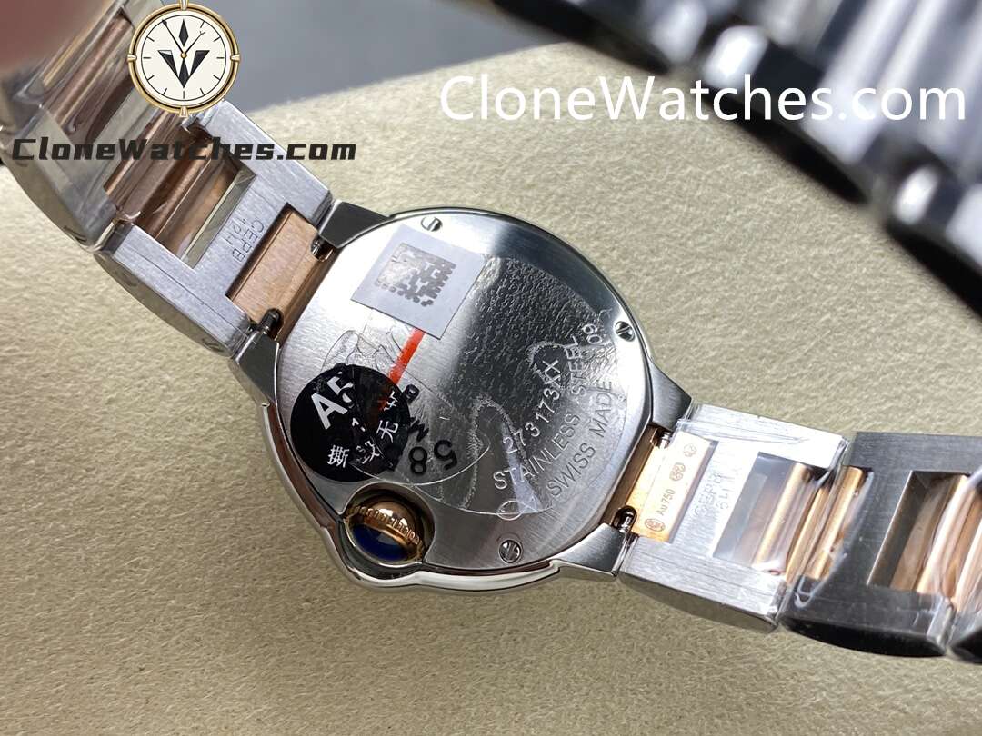 Cartier Super Clone Watches 1:1 Ballon Bleu de W6920034 Mother-of-pearl Dial 28mm