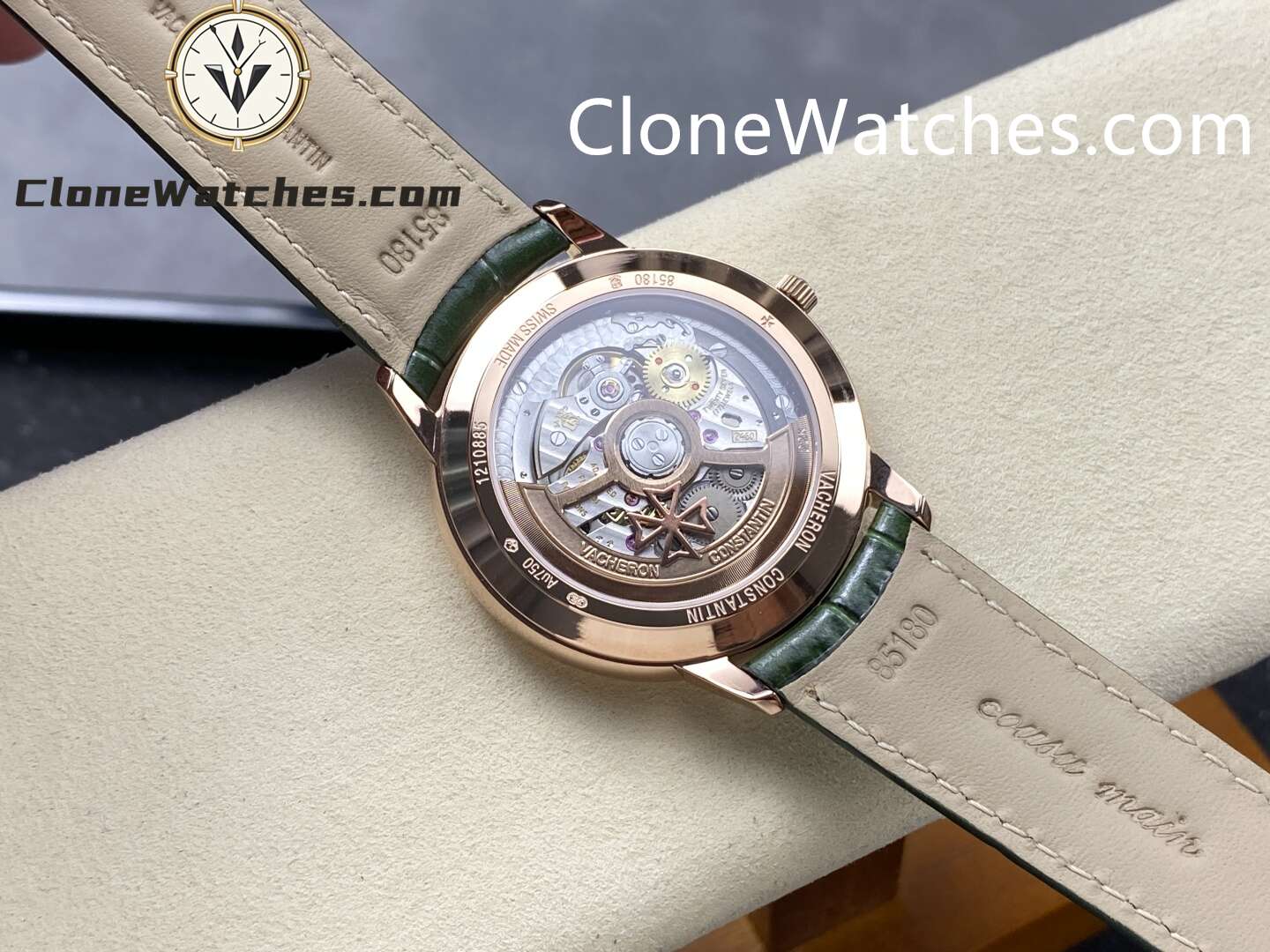 Vacheron Constantin Super Clone Watches 1:1 Patrimony 85180/000R-H116 White Dial