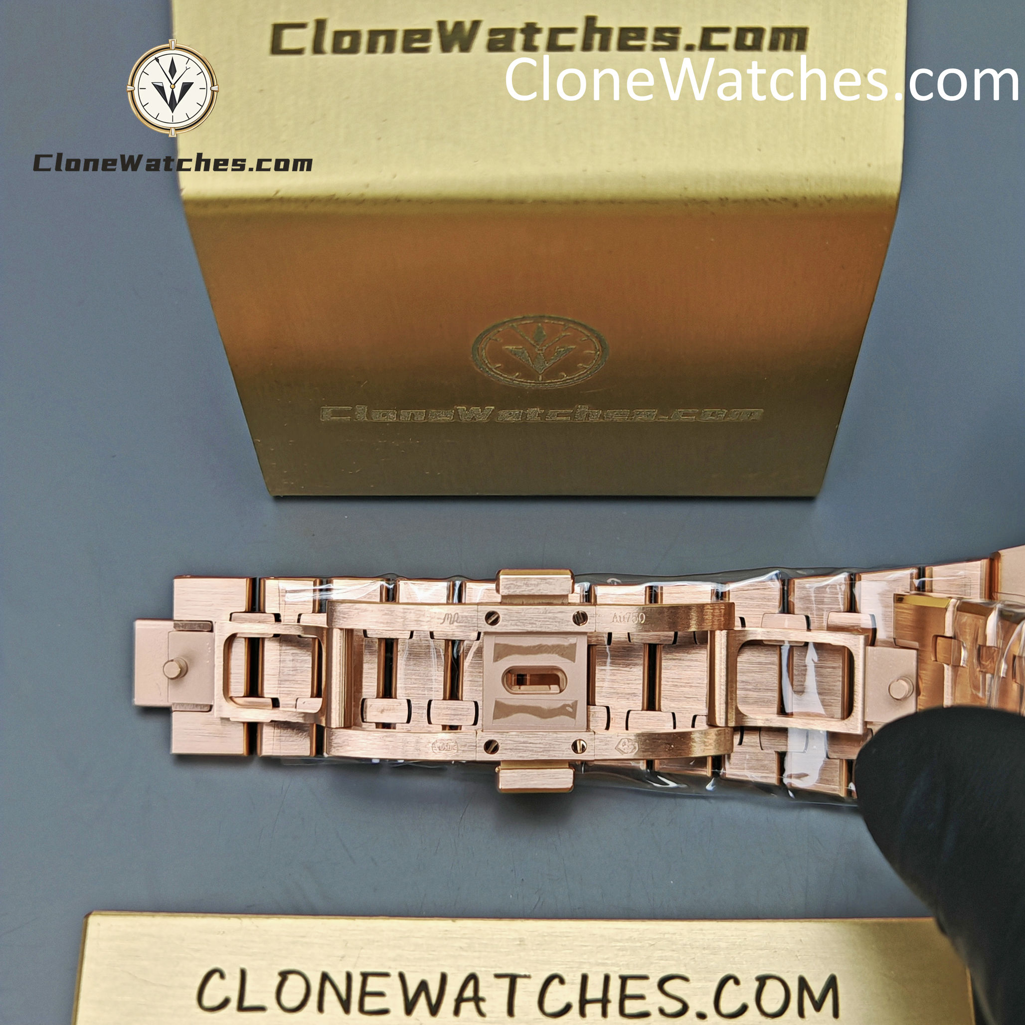 Audemars Piguet Super Clone Watches 1:1 Royal Oak Rose Gold 15400 Black Dial