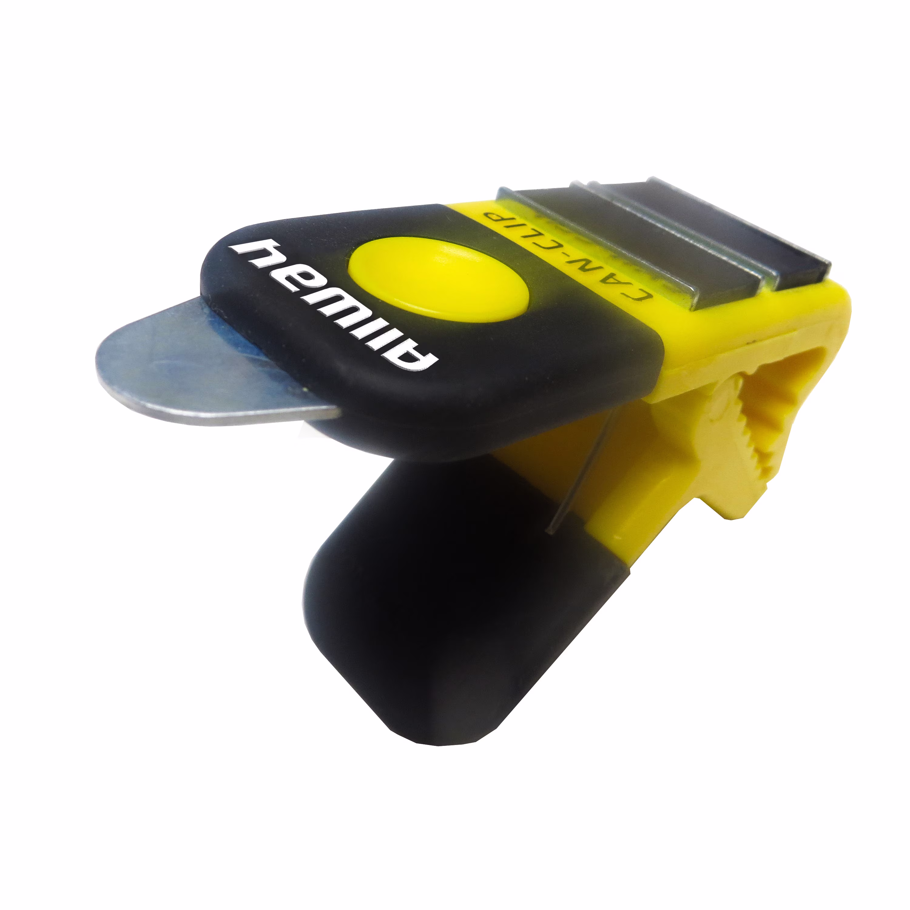 (4 pack) Allway 2-in-1 Magnetic Can Clip, Attaches to The Rim of Paint Cans with Steel Can Opener Tab, 3.25in. x 1.2in.