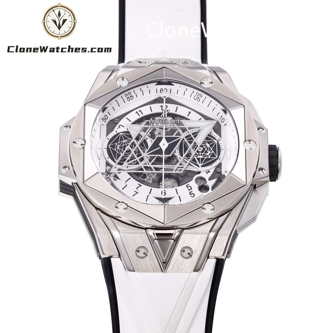 Hublot Super Clone Watches 1:1 Big Bang Unico Sang Bleu II 45MM TITANIUM WHITE 418.NX.2001.RX.MXM20