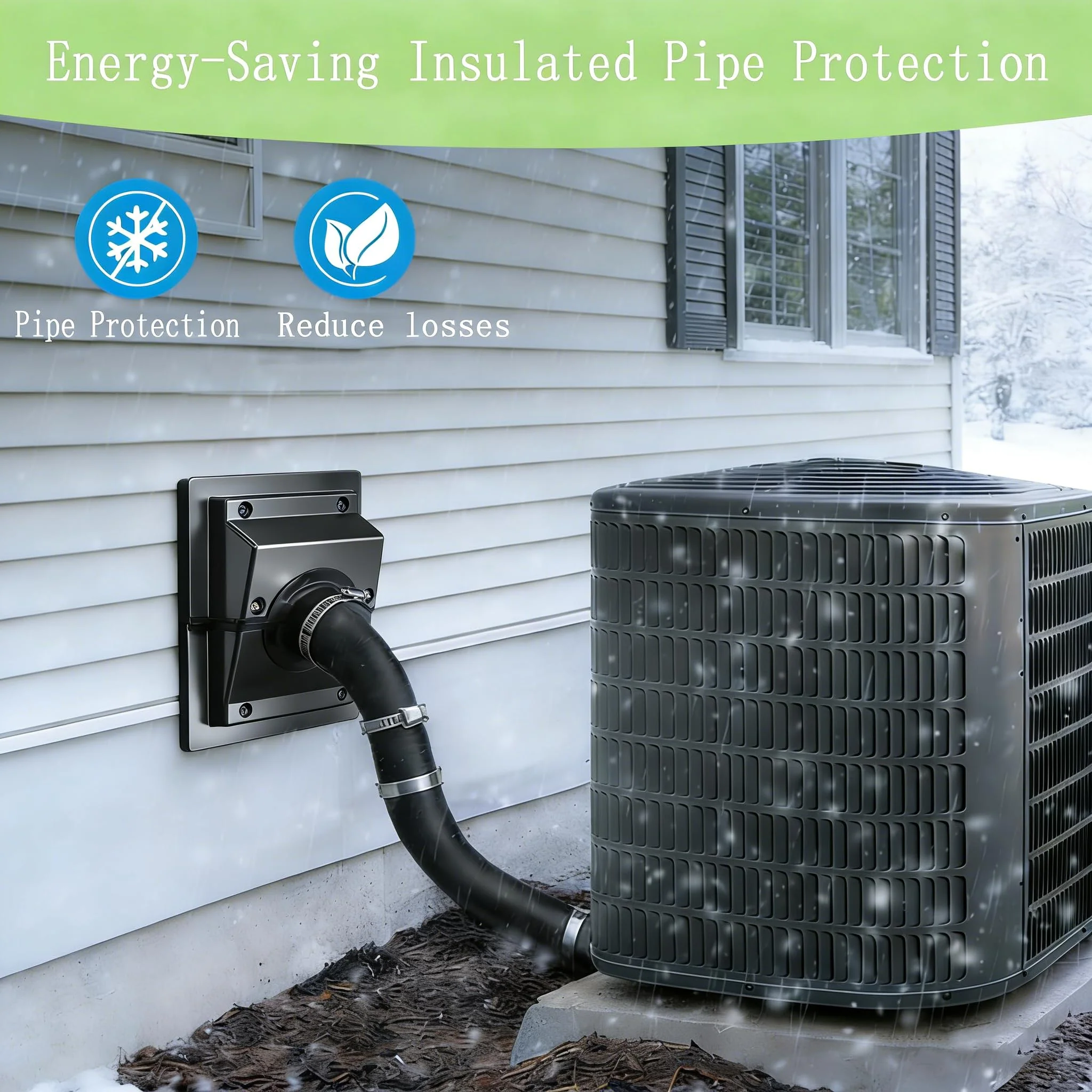 HVAC Wall Penetration & Line-Set Cover Kit – Retrofit Finish Solution