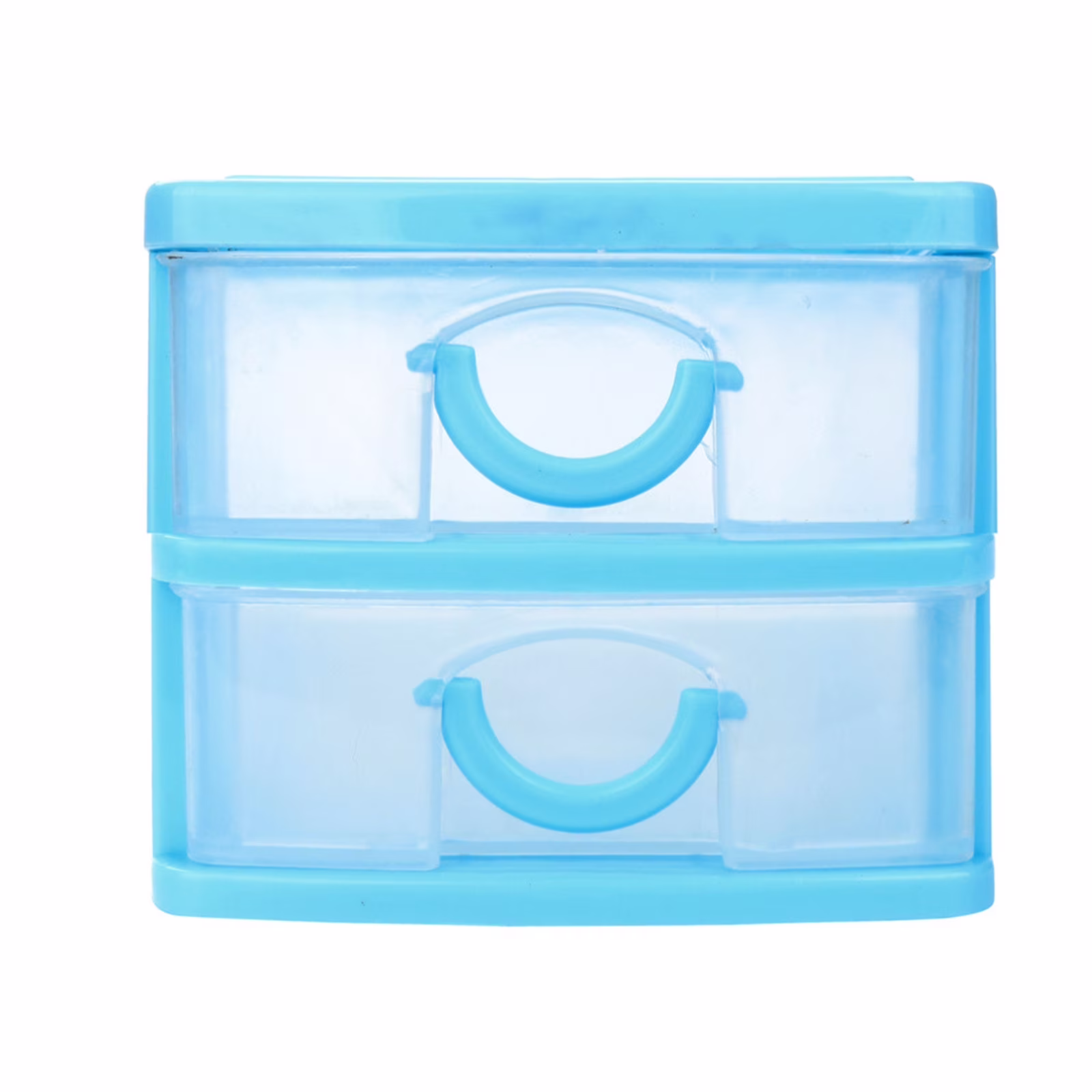 Moocorvic Small Capacity Organizer Box Plastic Storage Drawers Craft Organizers and Storage,for Toys Earrings Kids, Foldable,Clear Window