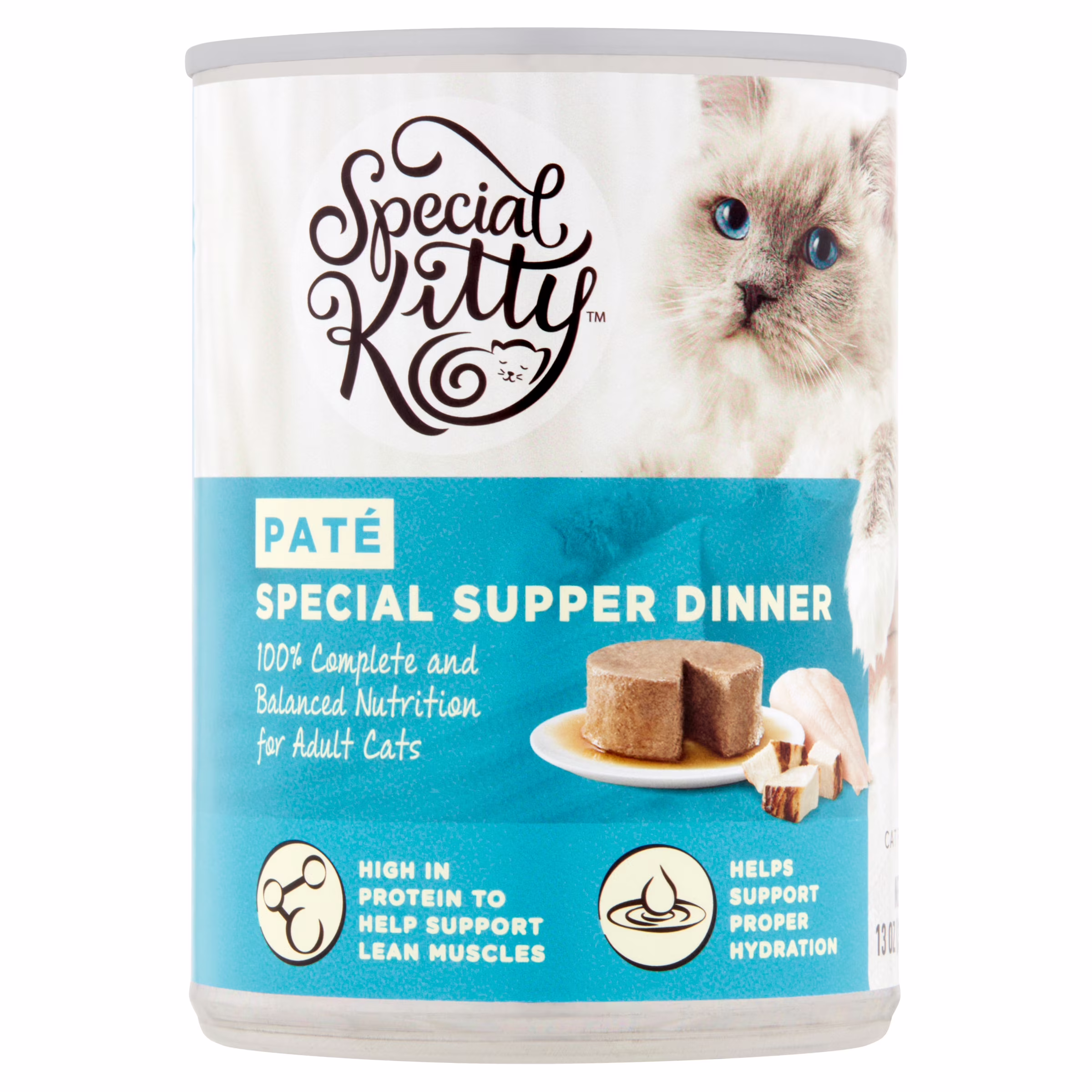 Special Kitty Special Supper Dinner Pate Wet Cat Food, 13 oz Can