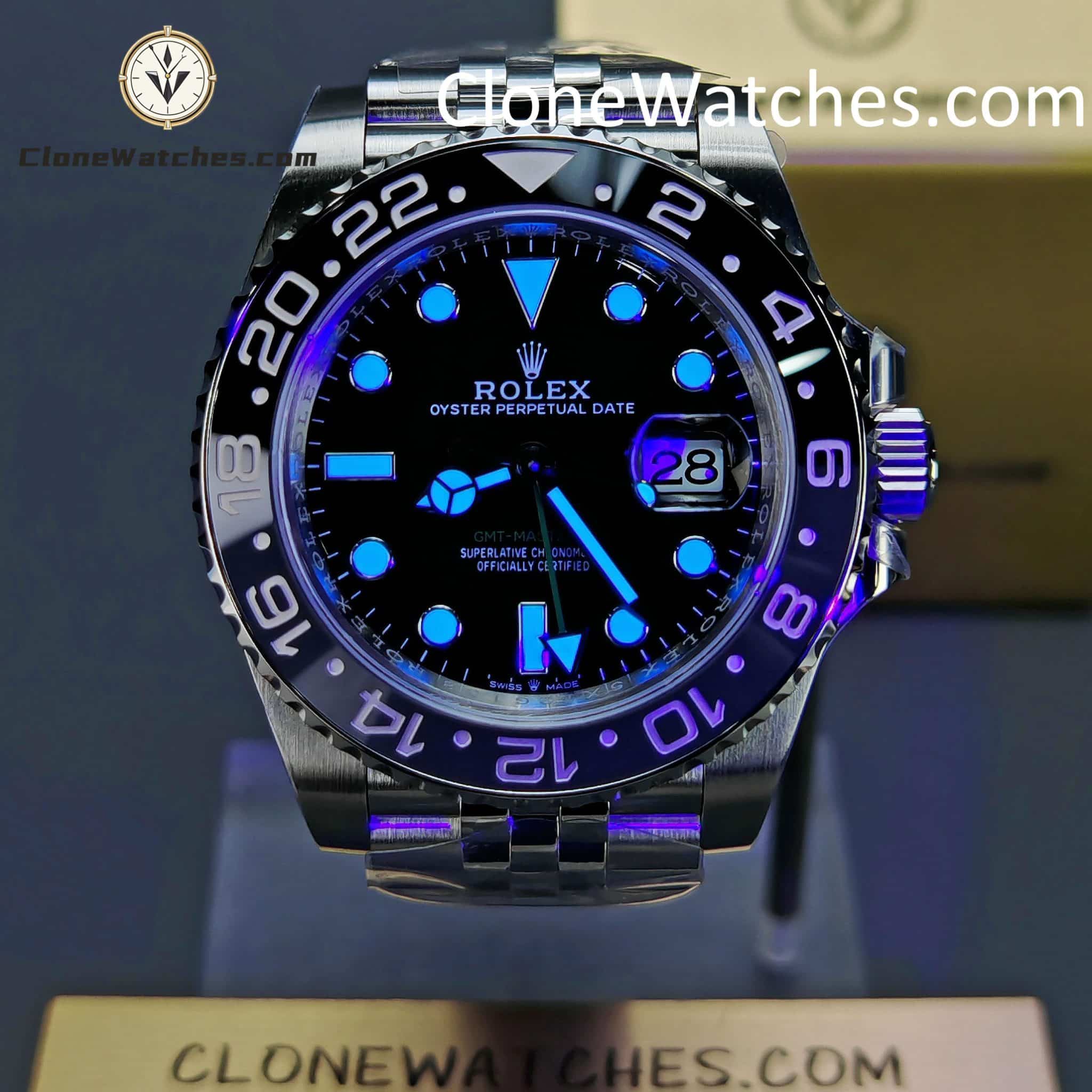 Rolex Super Clone Watches 1:1 Bruce Wayne GMT Master II M126710grnr Jubilee 3285 Movement