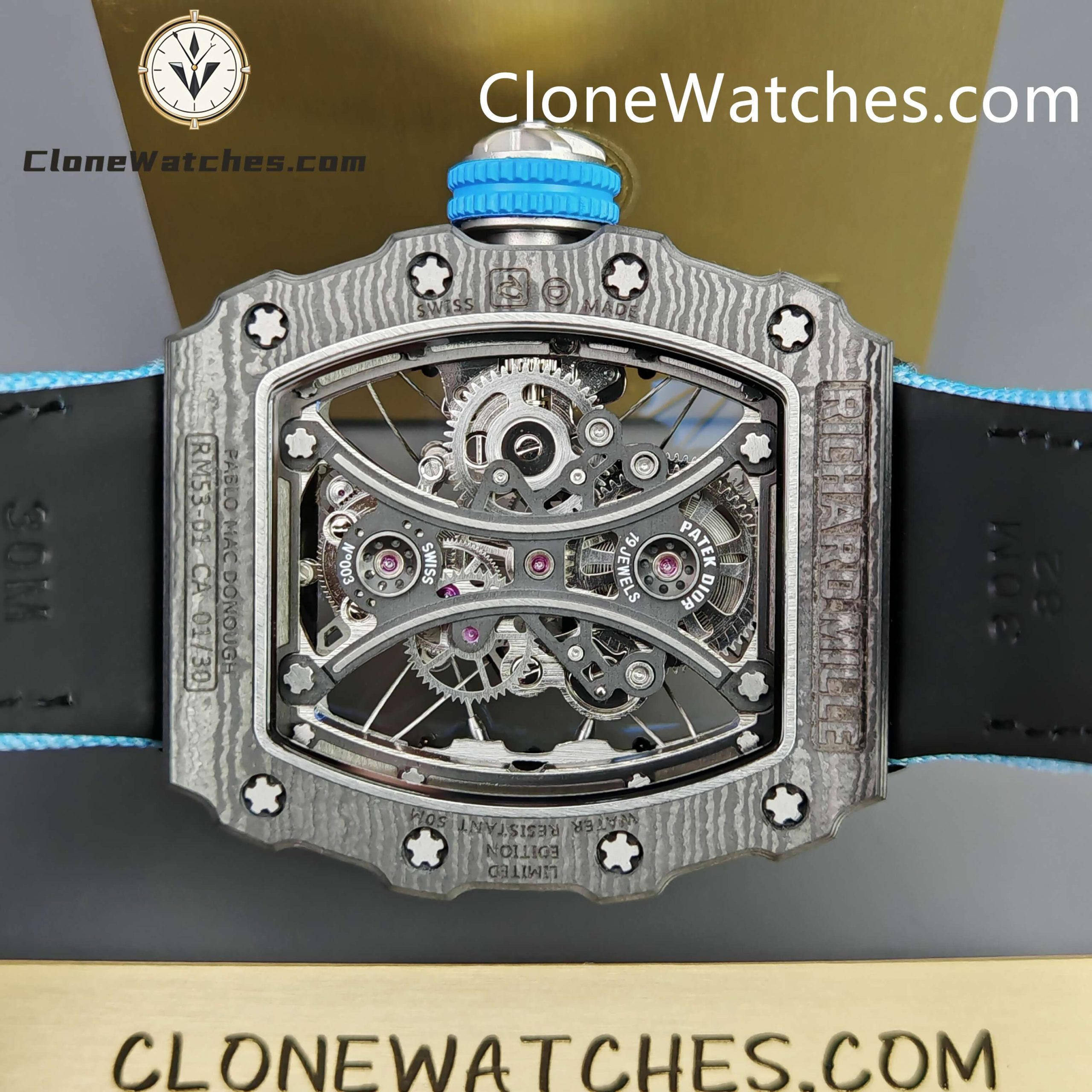 Richard Mille Super Clone Watches 1:1 53-01 Tourbillon Pablo Mac Donough