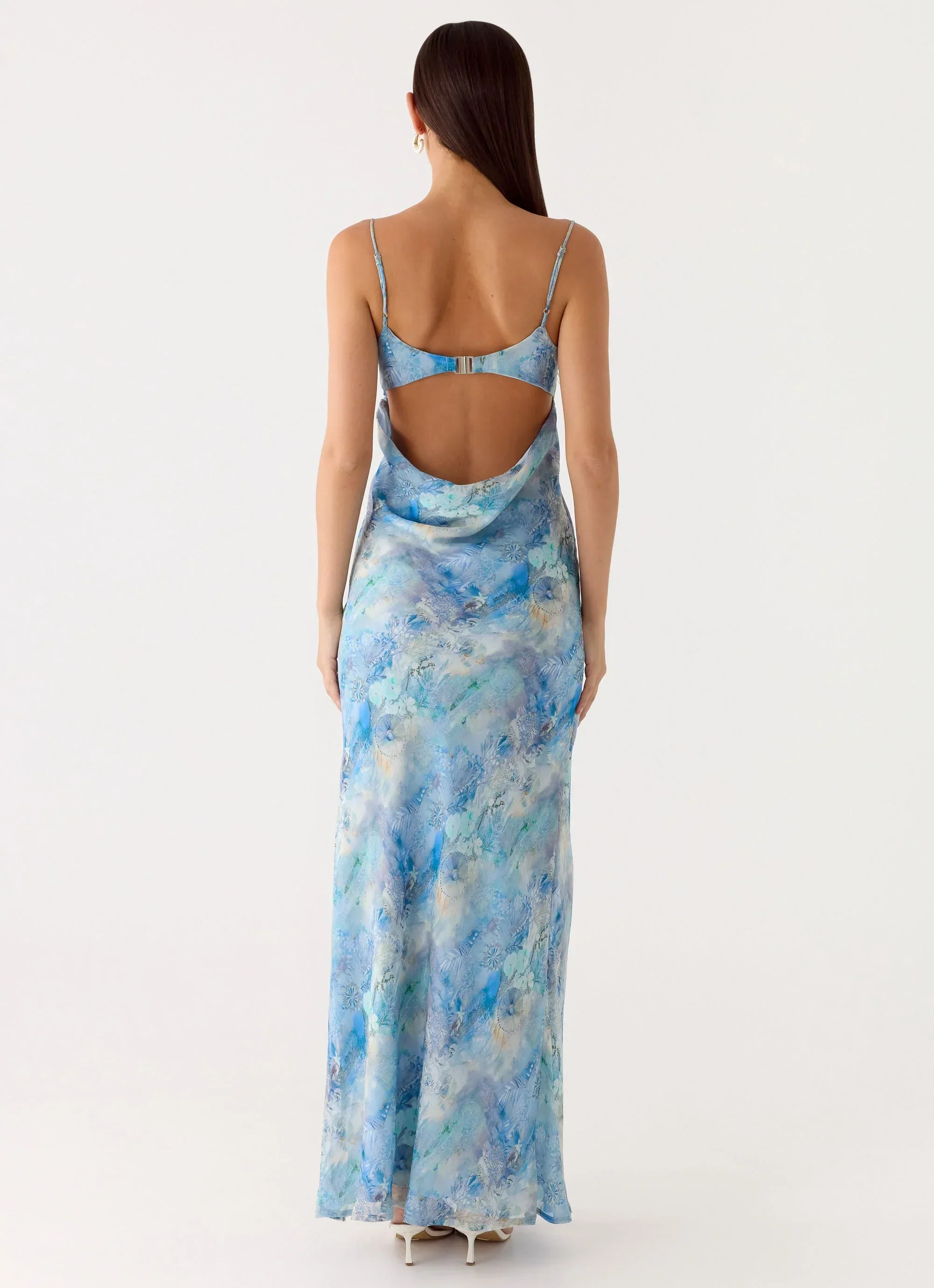 Alouette Maxi Dress - Aqua Paisley