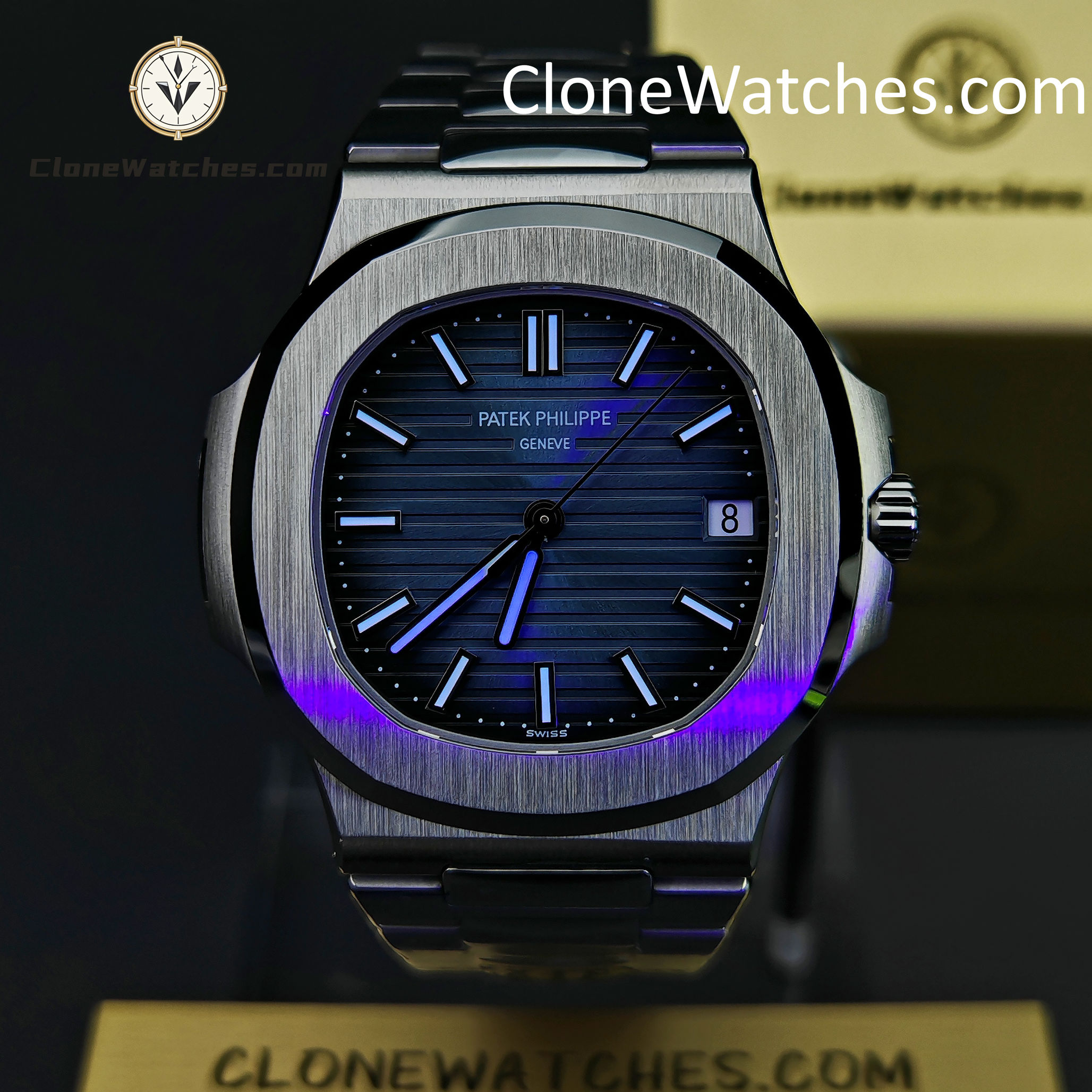 Patek Philippe Super Clone Watches 1:1 5711 Nautilus Dark blue Dial
