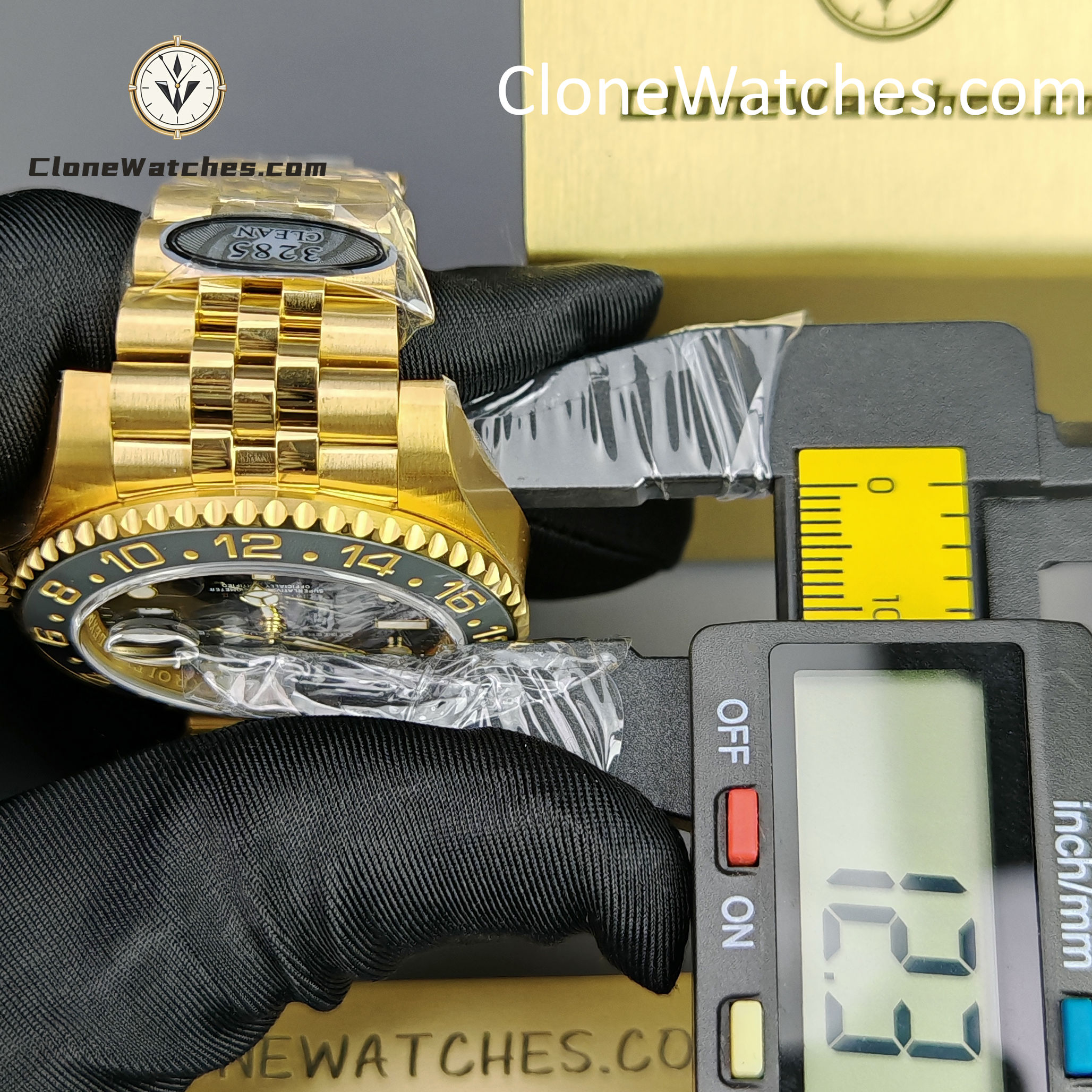 Rolex Super Clone Watches 1:1 GMT Master II 18k Gold m126718grnr Jubilee 3285 Movement
