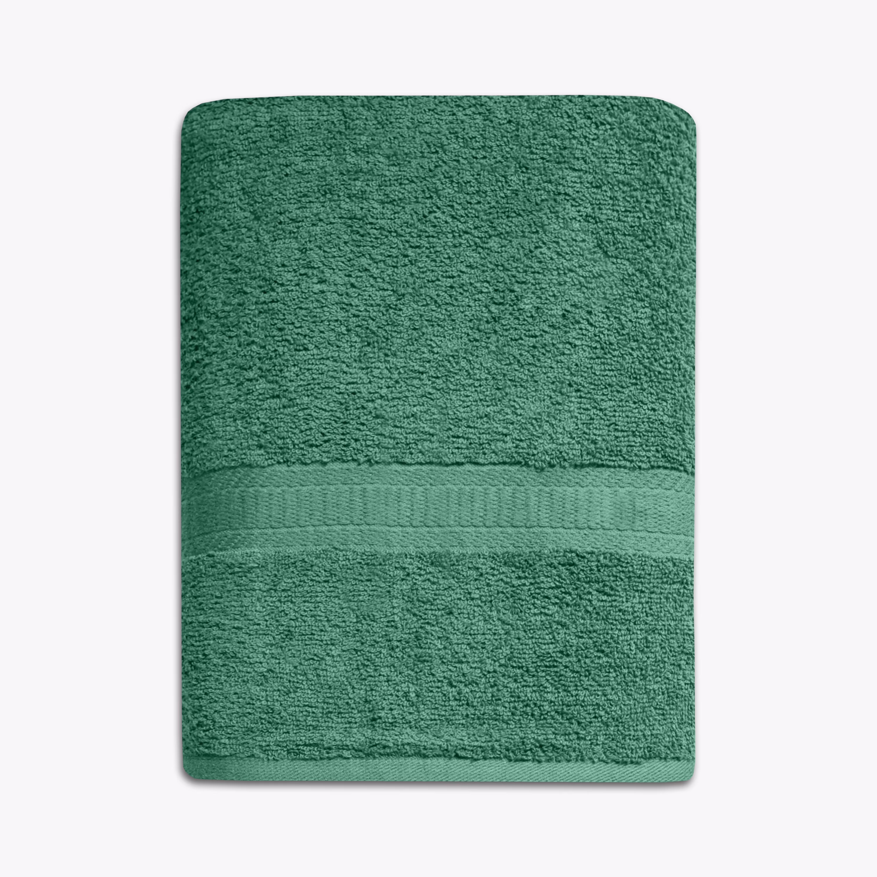 Mainstays Basic Bath Towel, 100% Cotton, Green