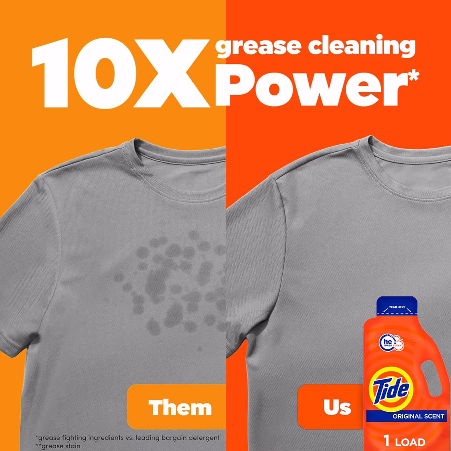 Tide Ultra Concentrated Laundry Detergent and Washing Soap, Travel Size, 1.31 fl oz