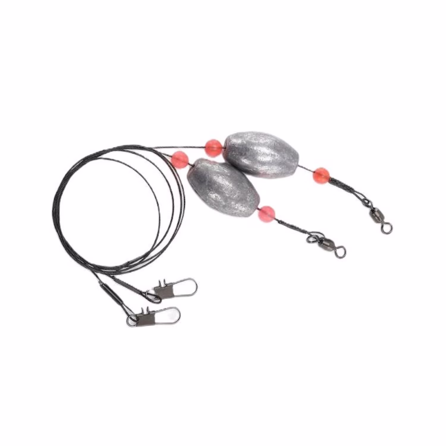 Tsunami Black Wire Egg Sinker Fishing Rig 1.5 oz. – 2 Pack