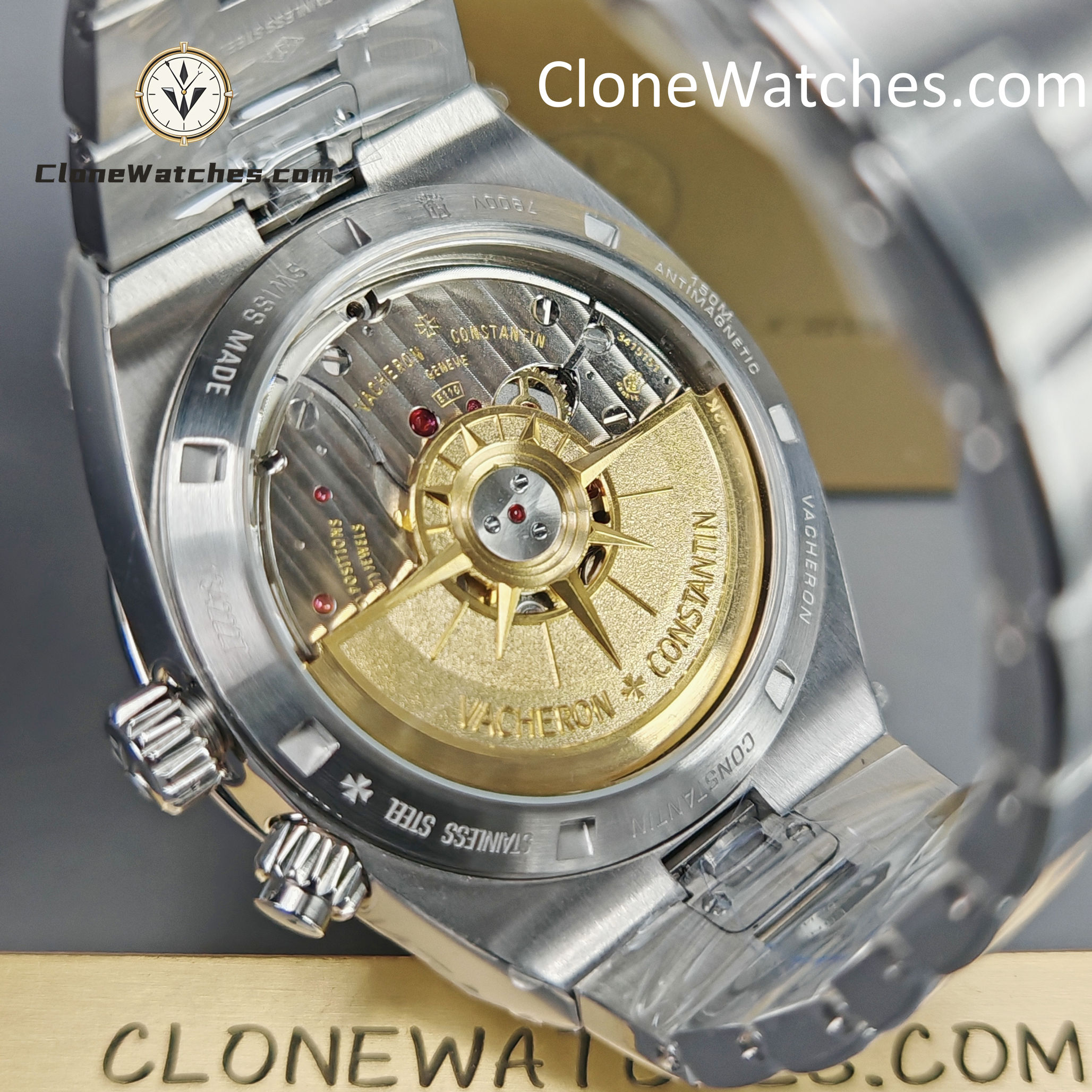 Vacheron Constantin Super Clone Watches 1:1 Overseas Dual Time 7920V/210A-B334 Blue Dial