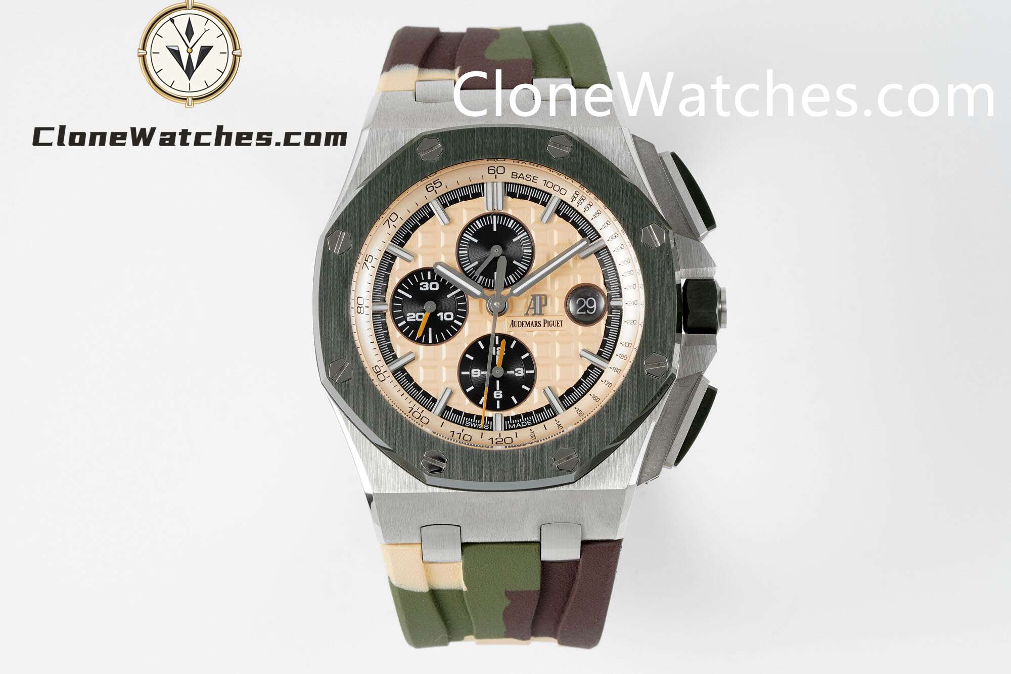 Audemars Piguet Super Clone Watches 1:1 Royal Oak Offshore Chronograph Champagne Dial 26400SO 44MM