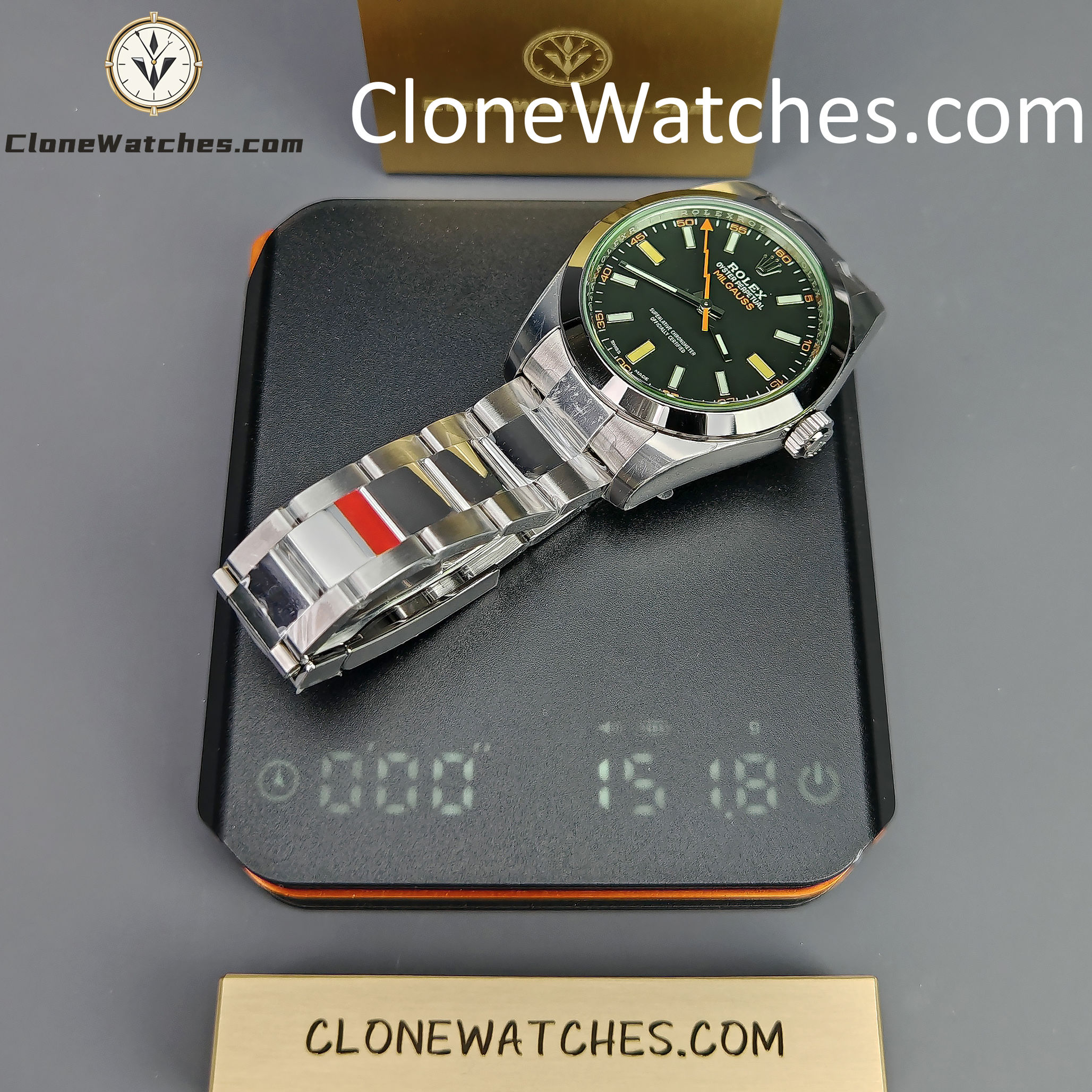 Rolex Super Clone Watches 1:1 Milgauss Black Dial M116400GV-0001 3131 Movement