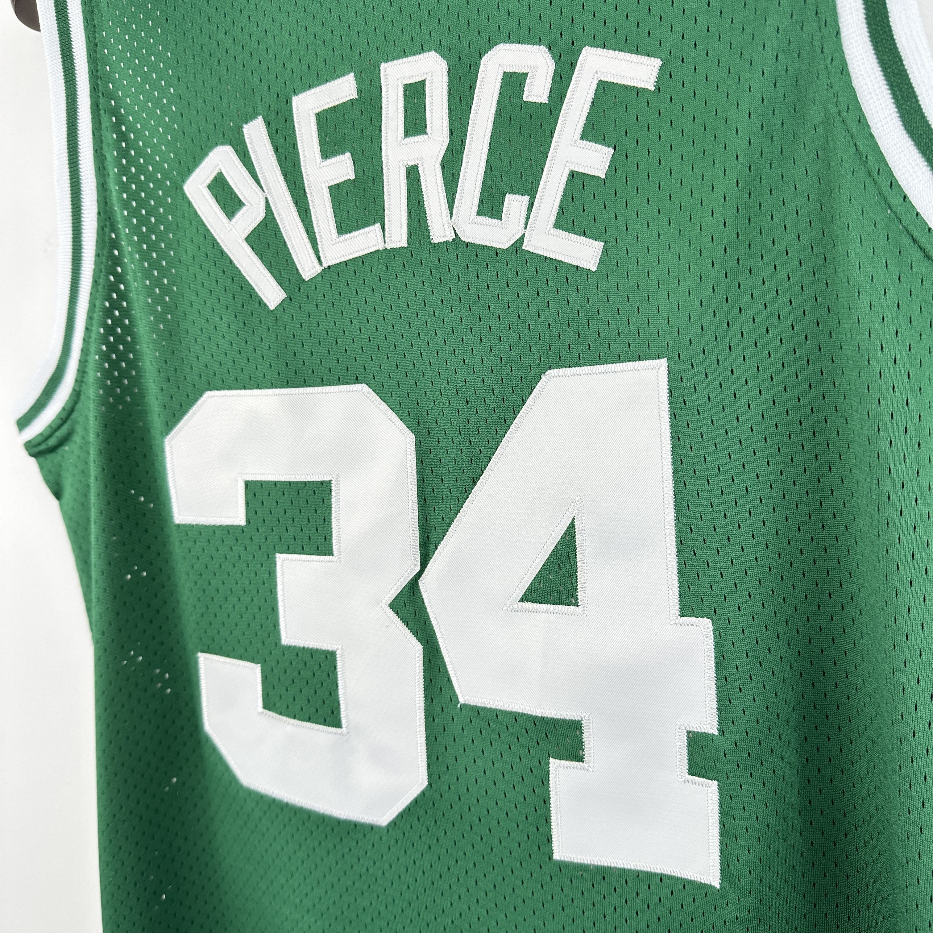 Embroidered MN Retro Jersey Celtics 07/08 Season Green No. 34 Pierce