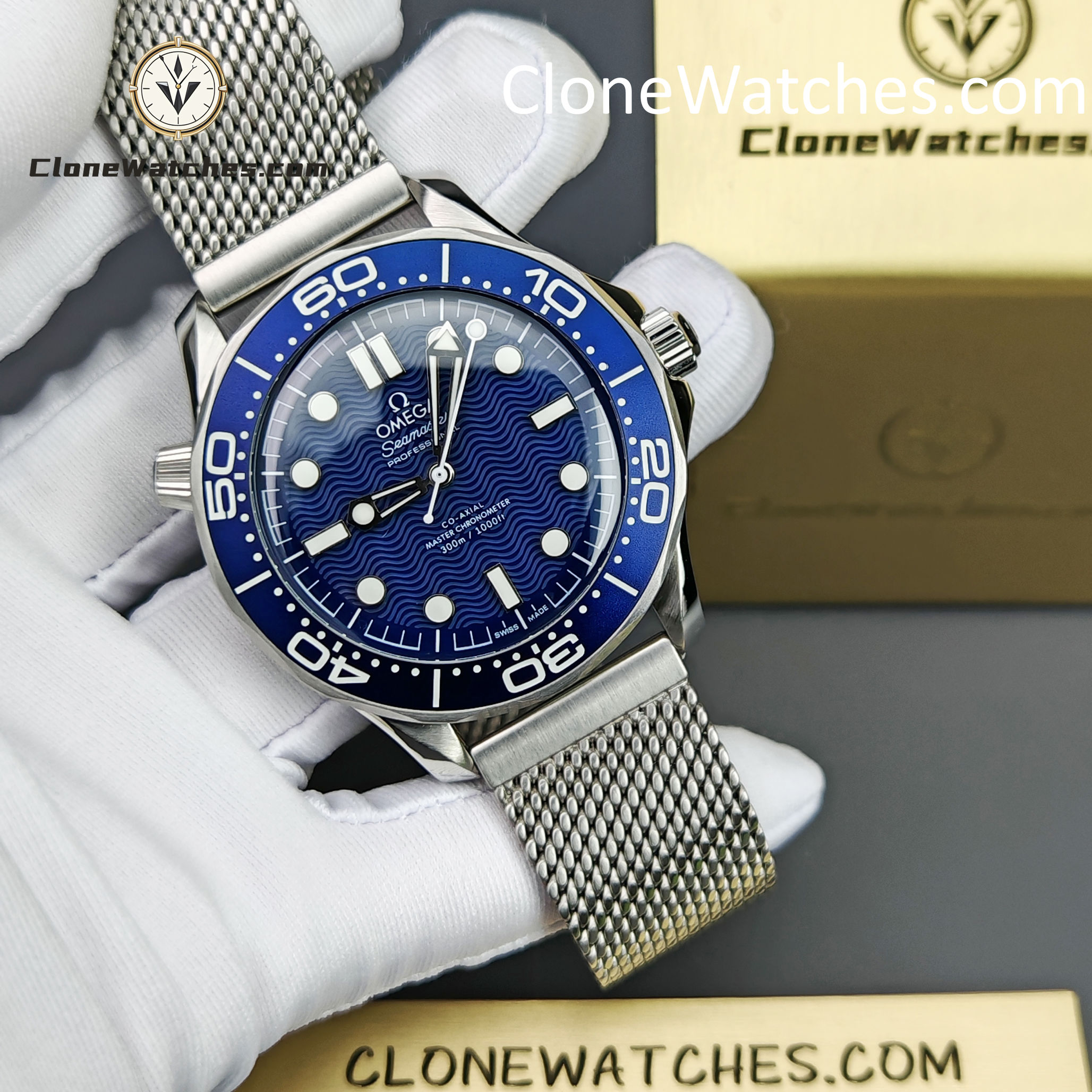 OMEGA Super Clone Watches 1:1 Seamaster Diver 300M James Bond 60th anniversary 210.30.42.20.03.002 42mm