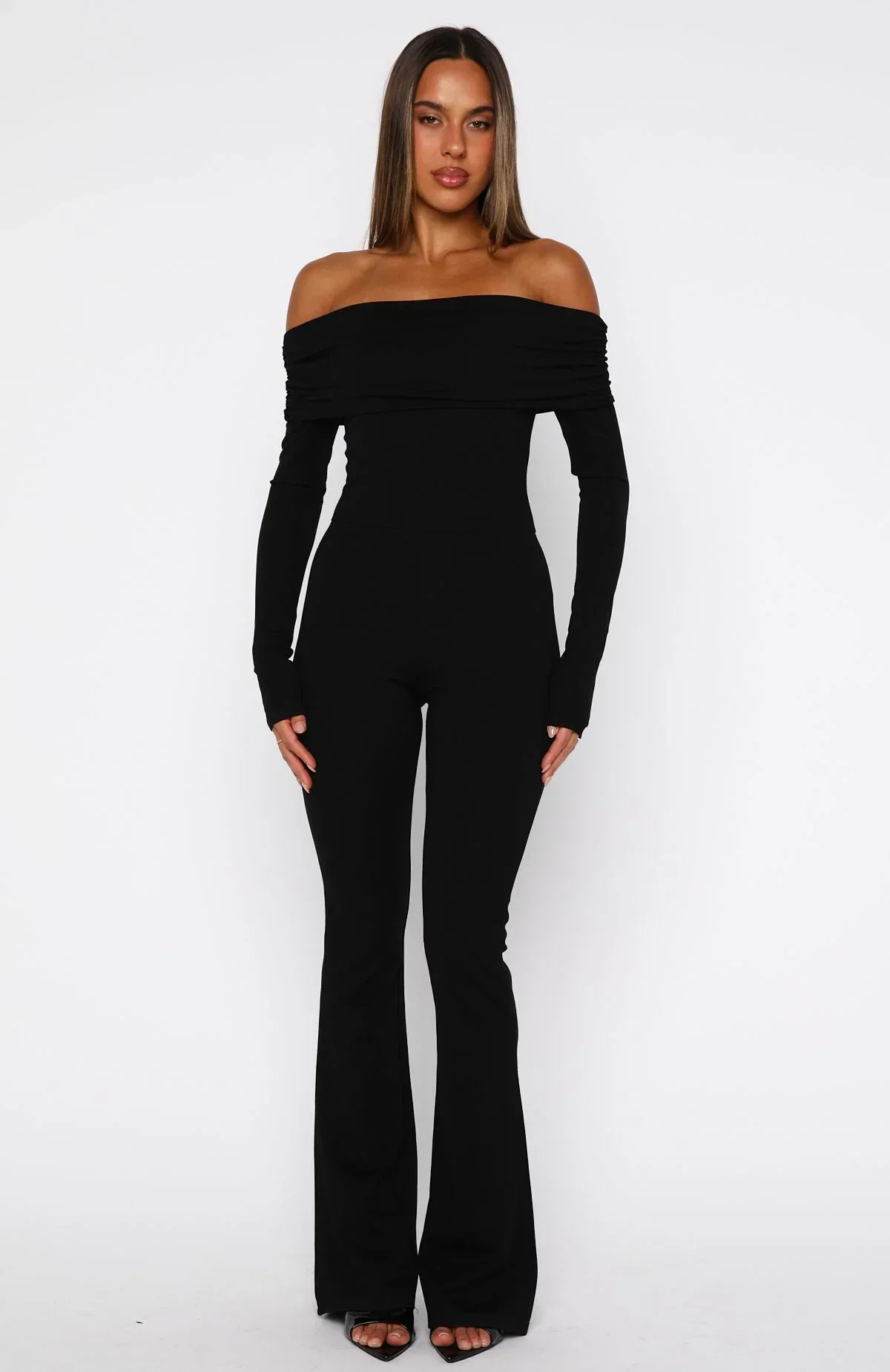 For The Girls Long Sleeve Jumpsuit Black